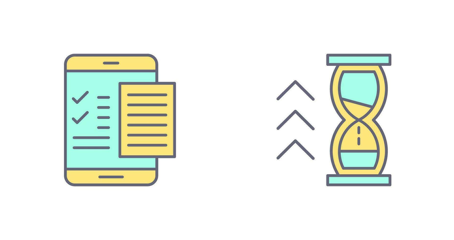 Check List and Quick Response Icon vector
