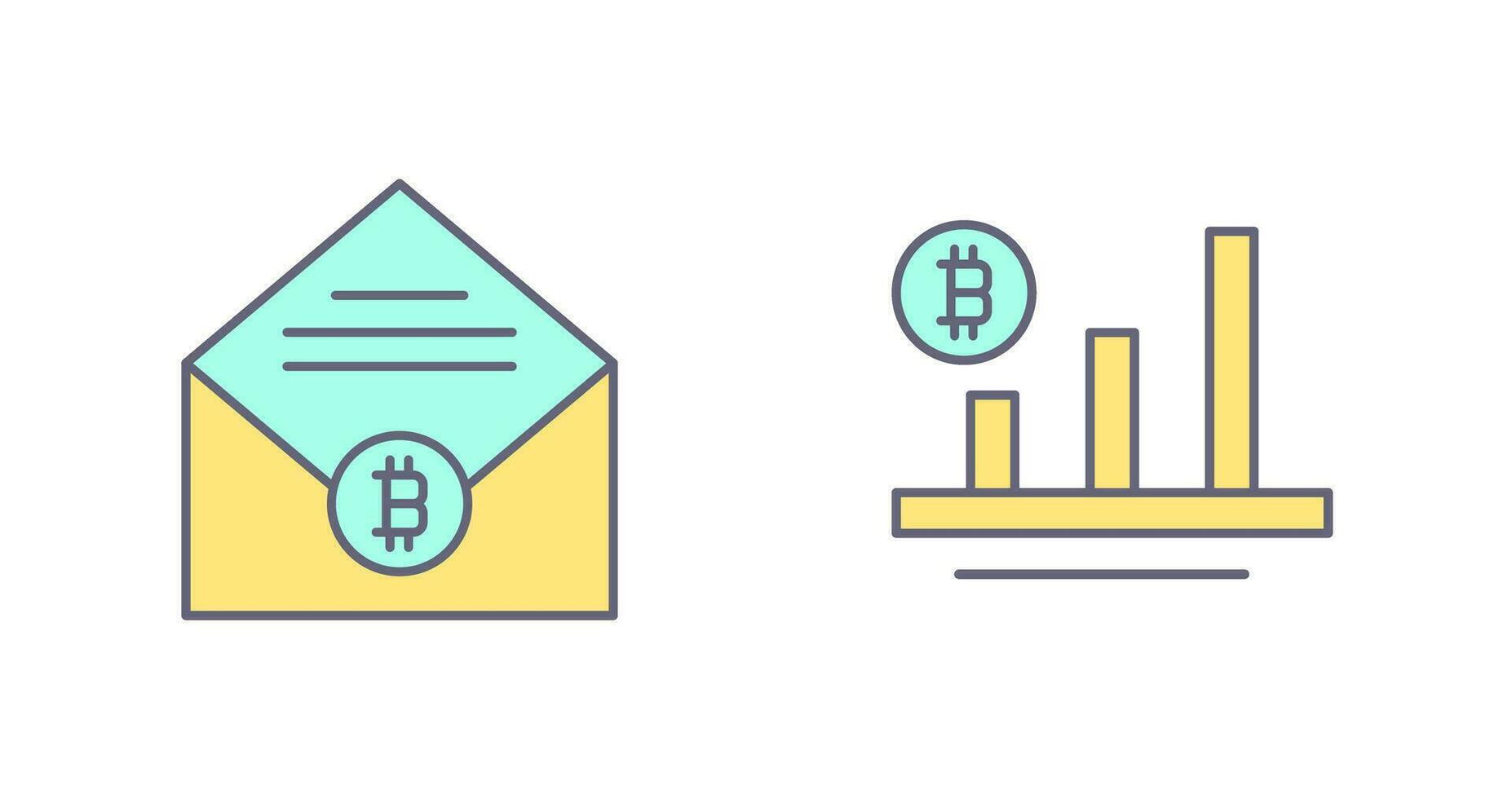 Mail and Chart Icon vector