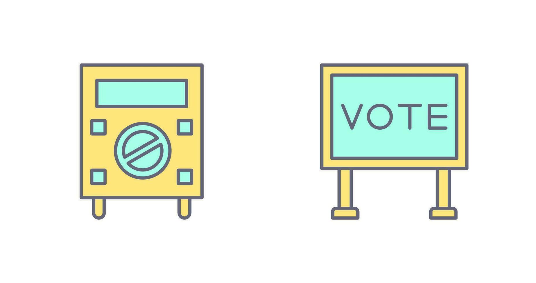 Protester and Billboard Icon vector