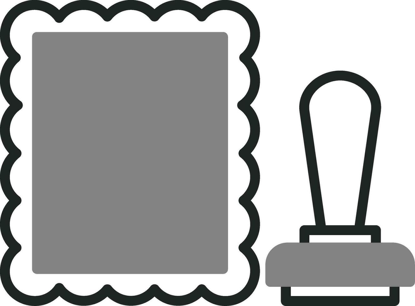 stamped Vector Icon