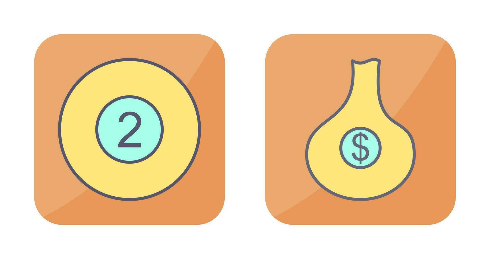 pool balls and curency Icon vector