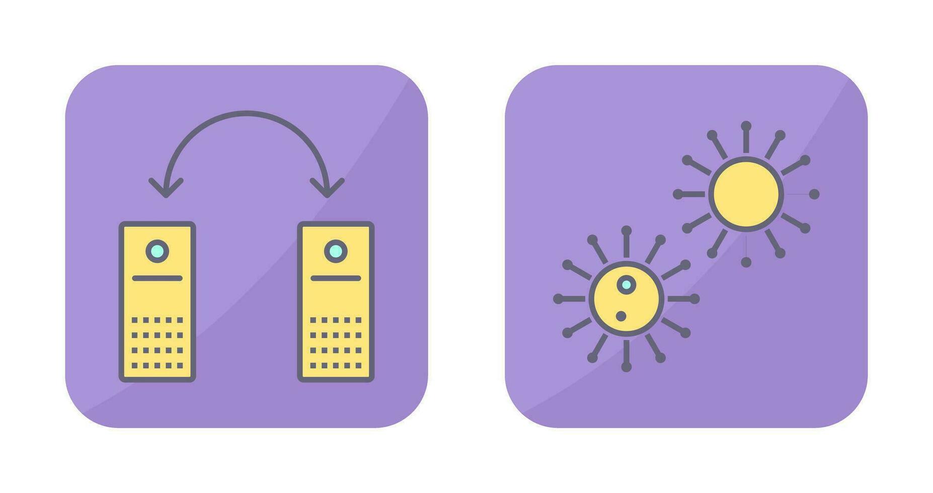 virus and network files  Icon vector