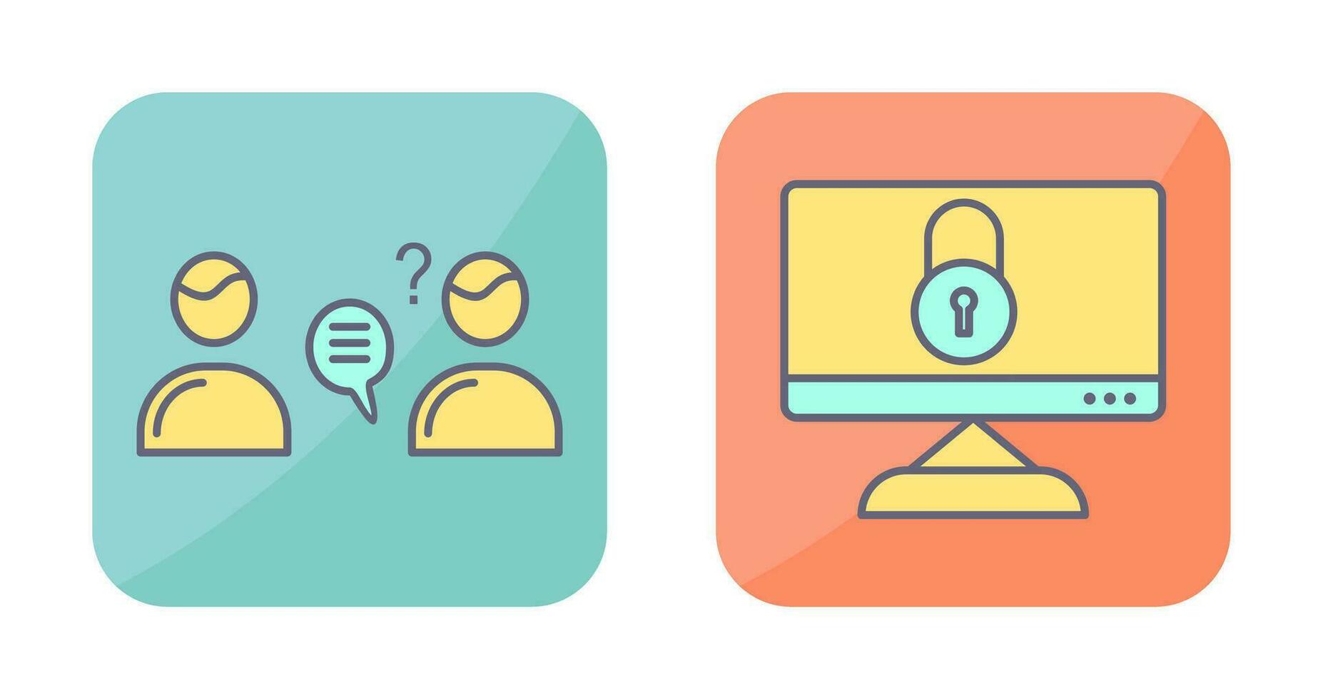 Consulting Services and Confidentiality  Icon vector
