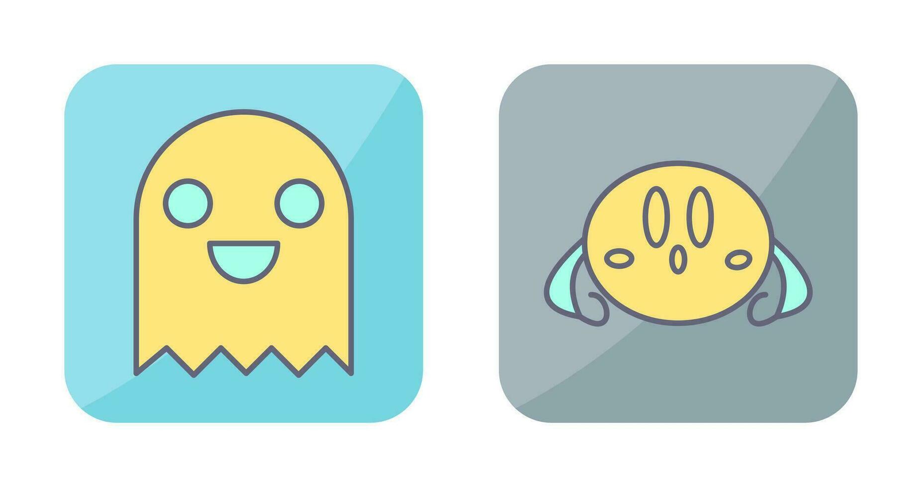 Game Character and VGame Charcter Icon vector