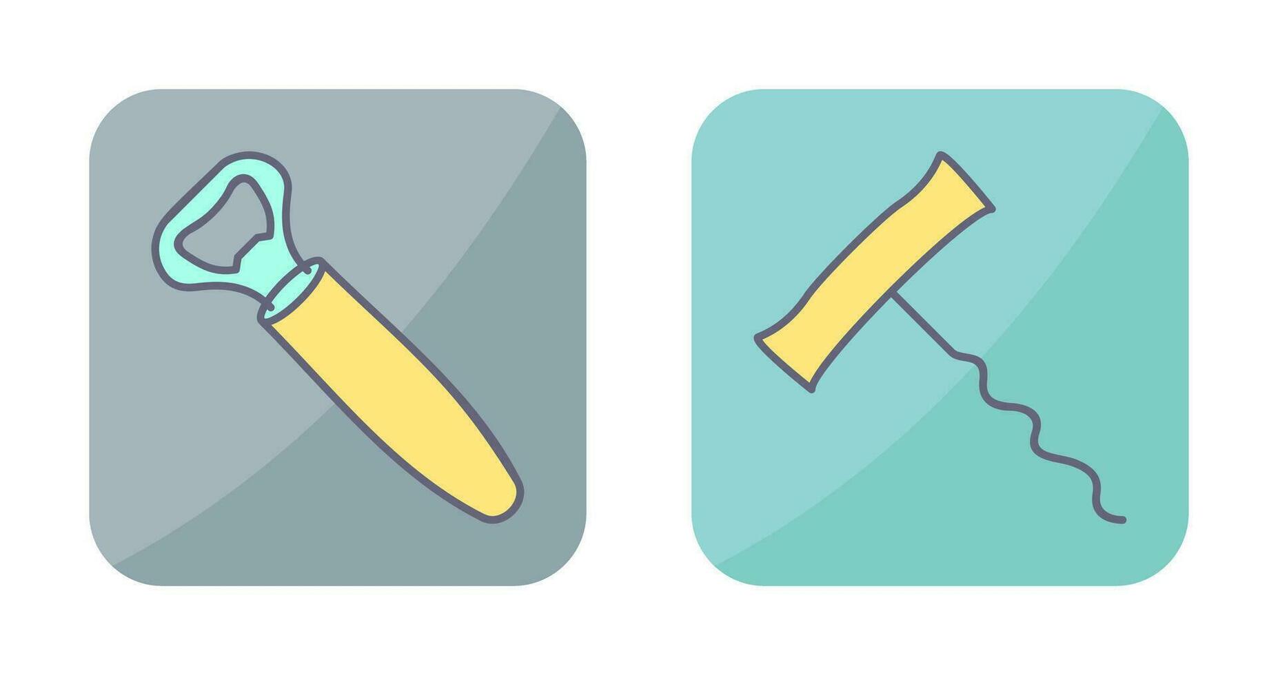 opener and corkscrew Icon vector