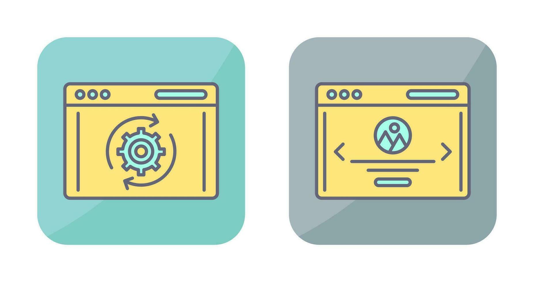 Recovery and Web Page Icon vector