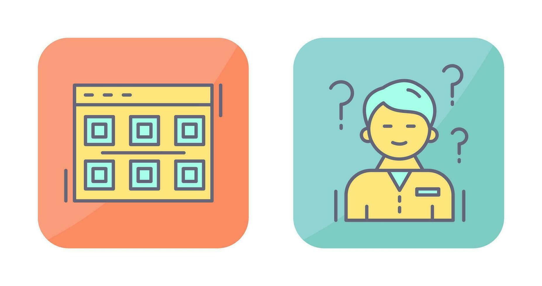 Layout and Confuse Icon vector