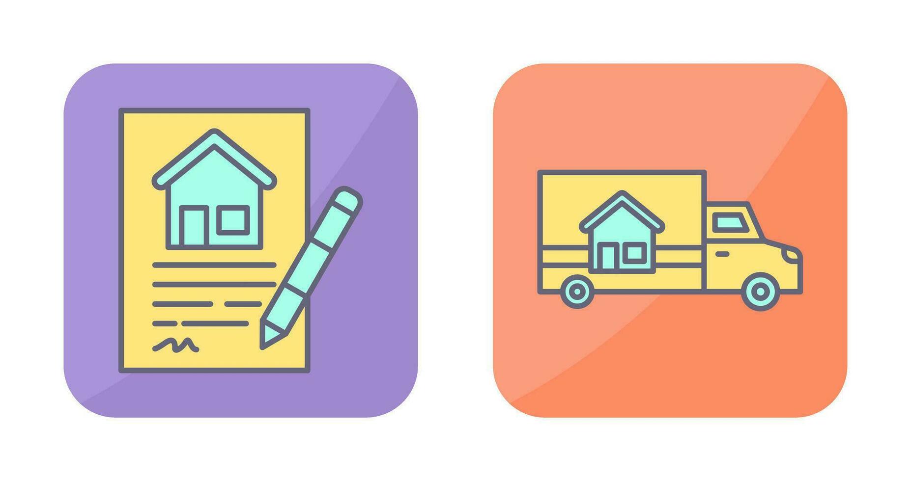 Contract and Delivery Icon vector