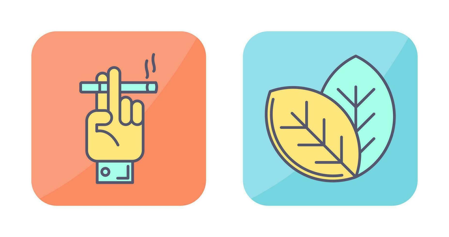Smoking and Tobaccon Icon vector