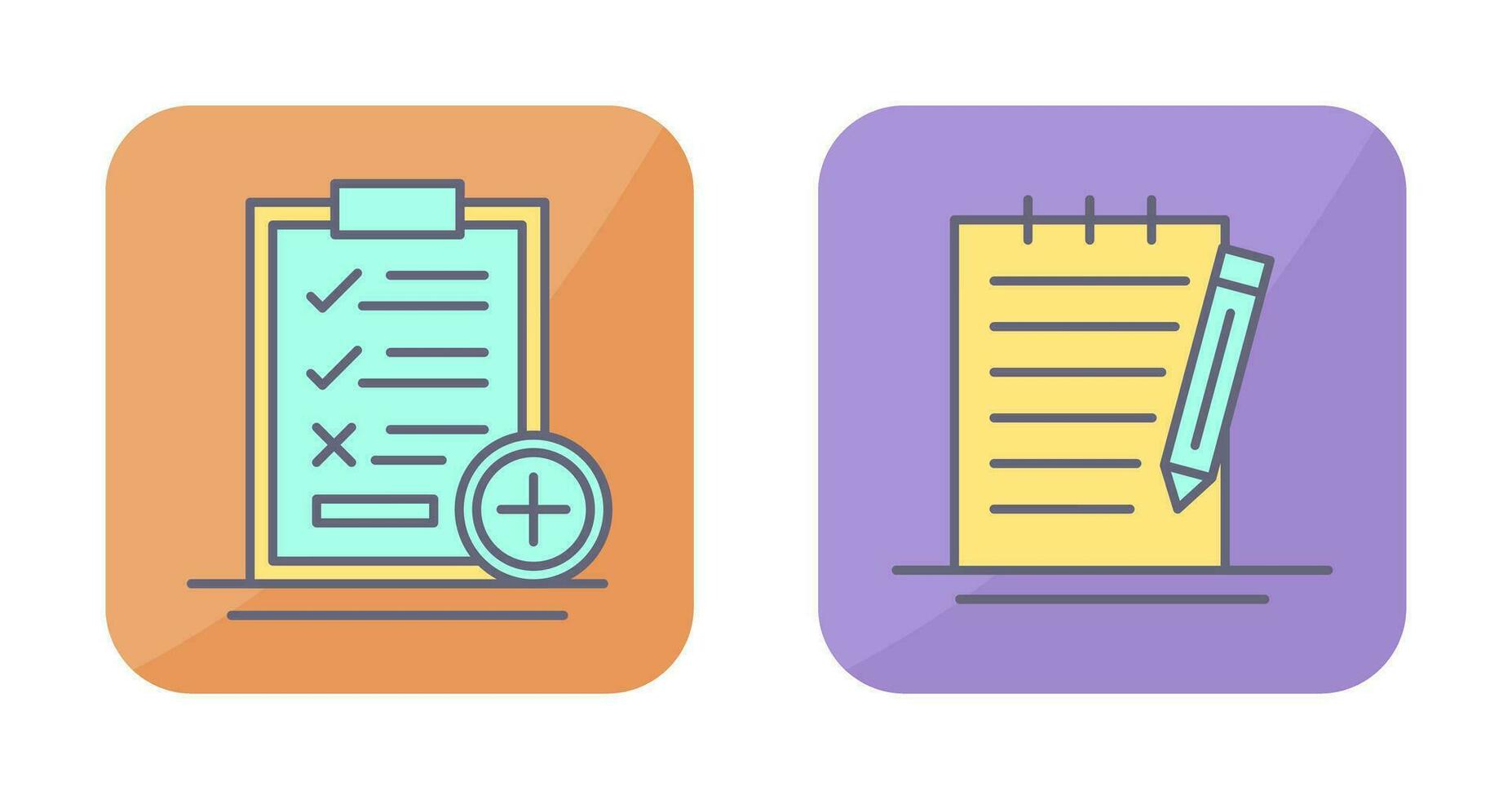 Medical Examination List and Check Up List Icon vector