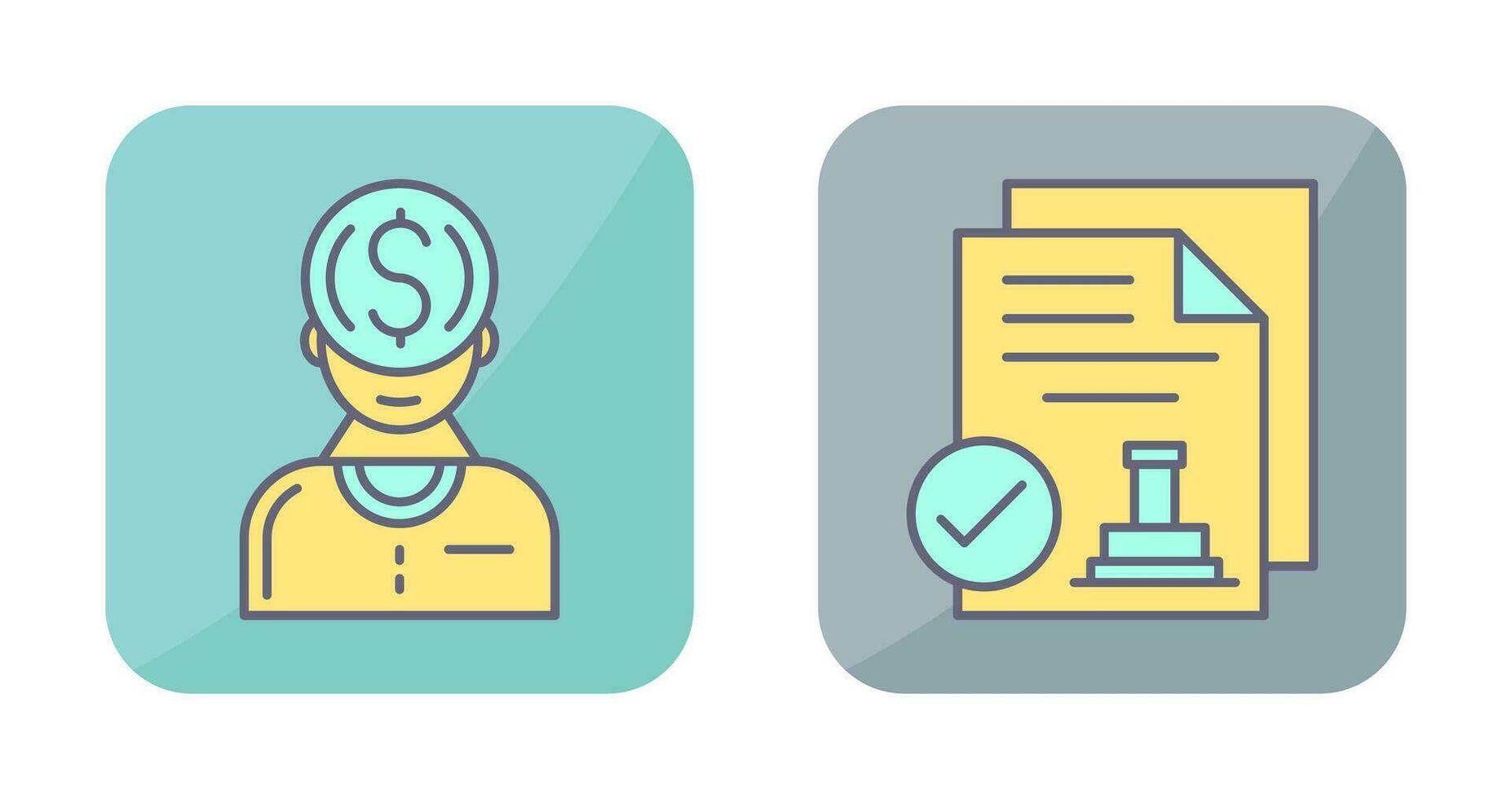 Founder and Approved Icon vector