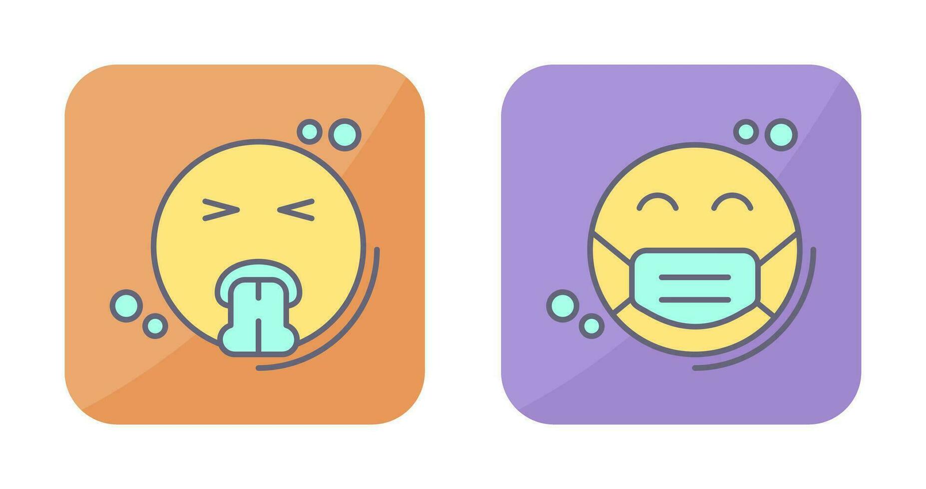 Vomit and Mask Icon vector
