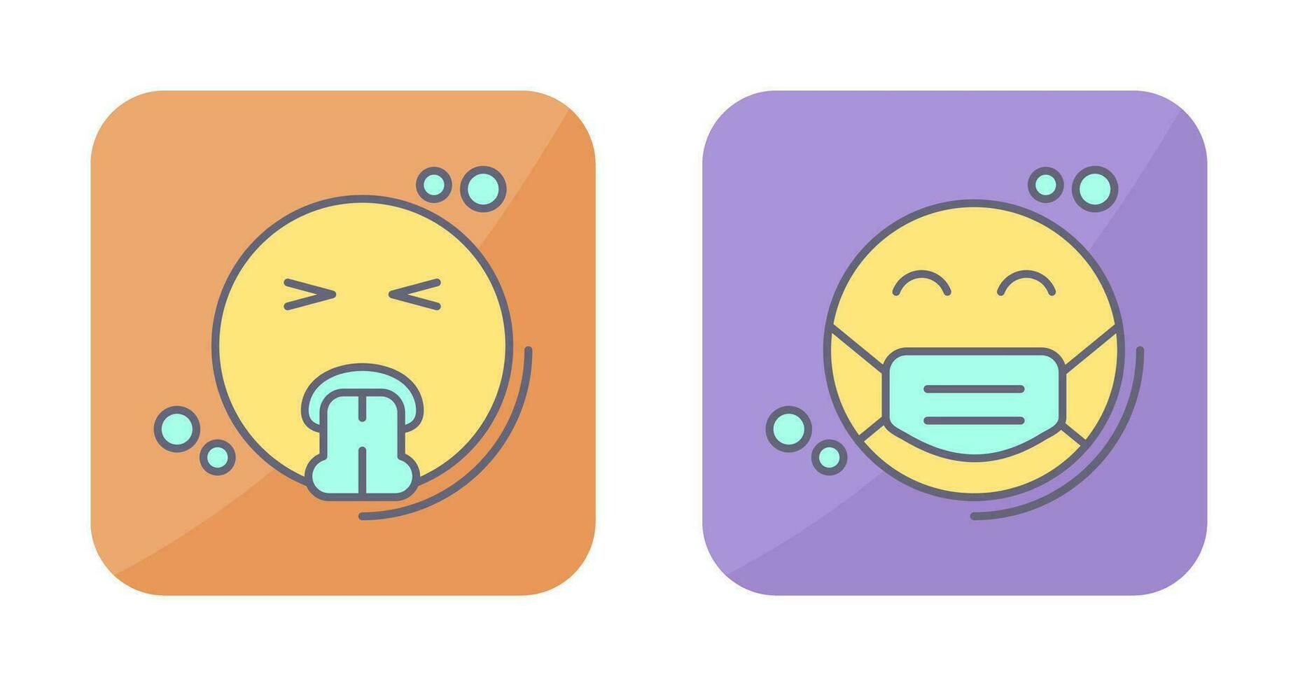 Vomit and Mask Icon vector