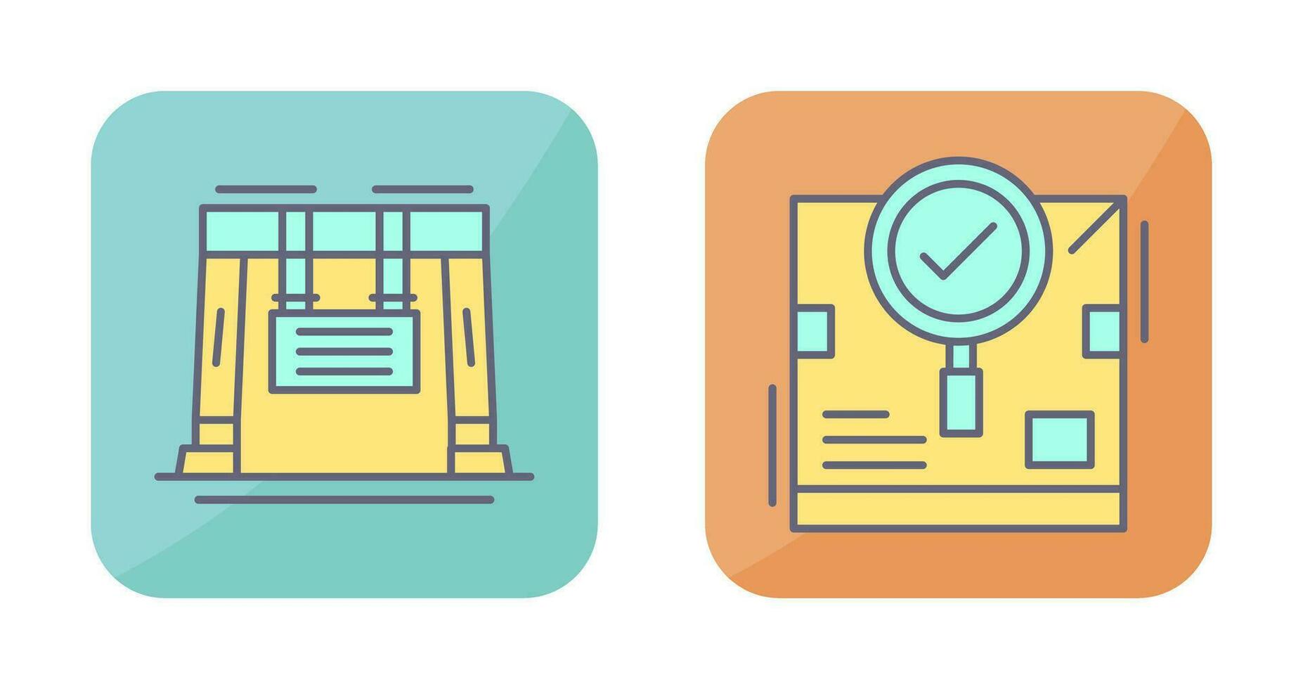 search and crane Icon vector