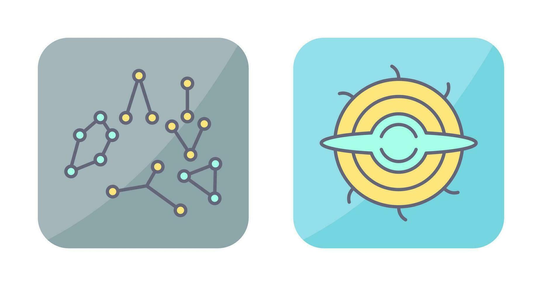 constellation and blackhole Icon vector