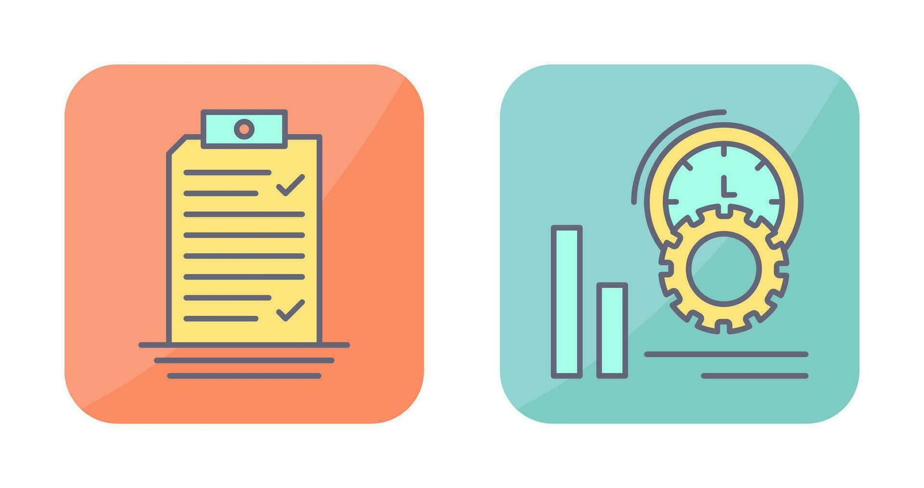 Check List and Performance Icon vector