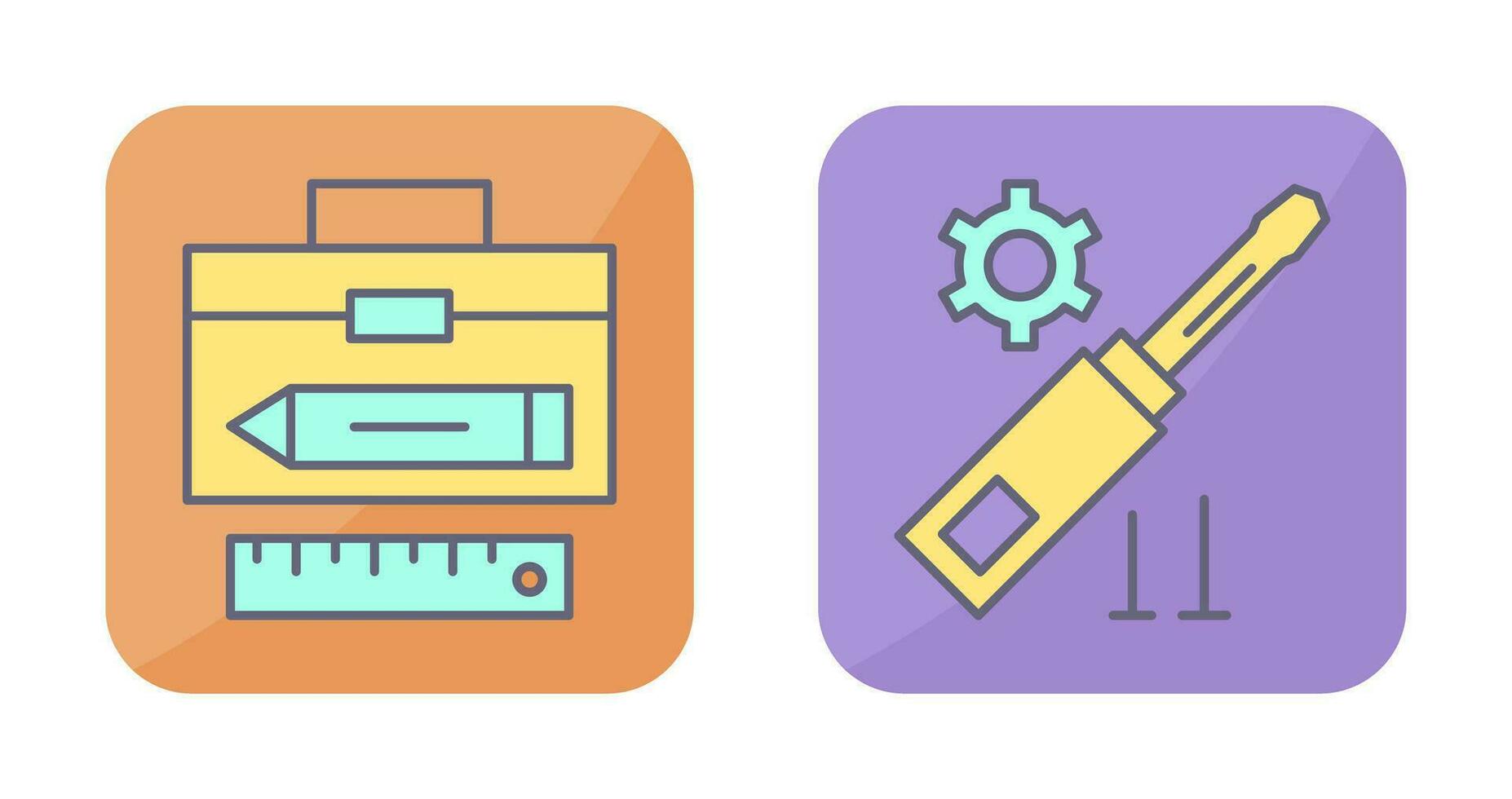 Geometry and Gear Icon vector