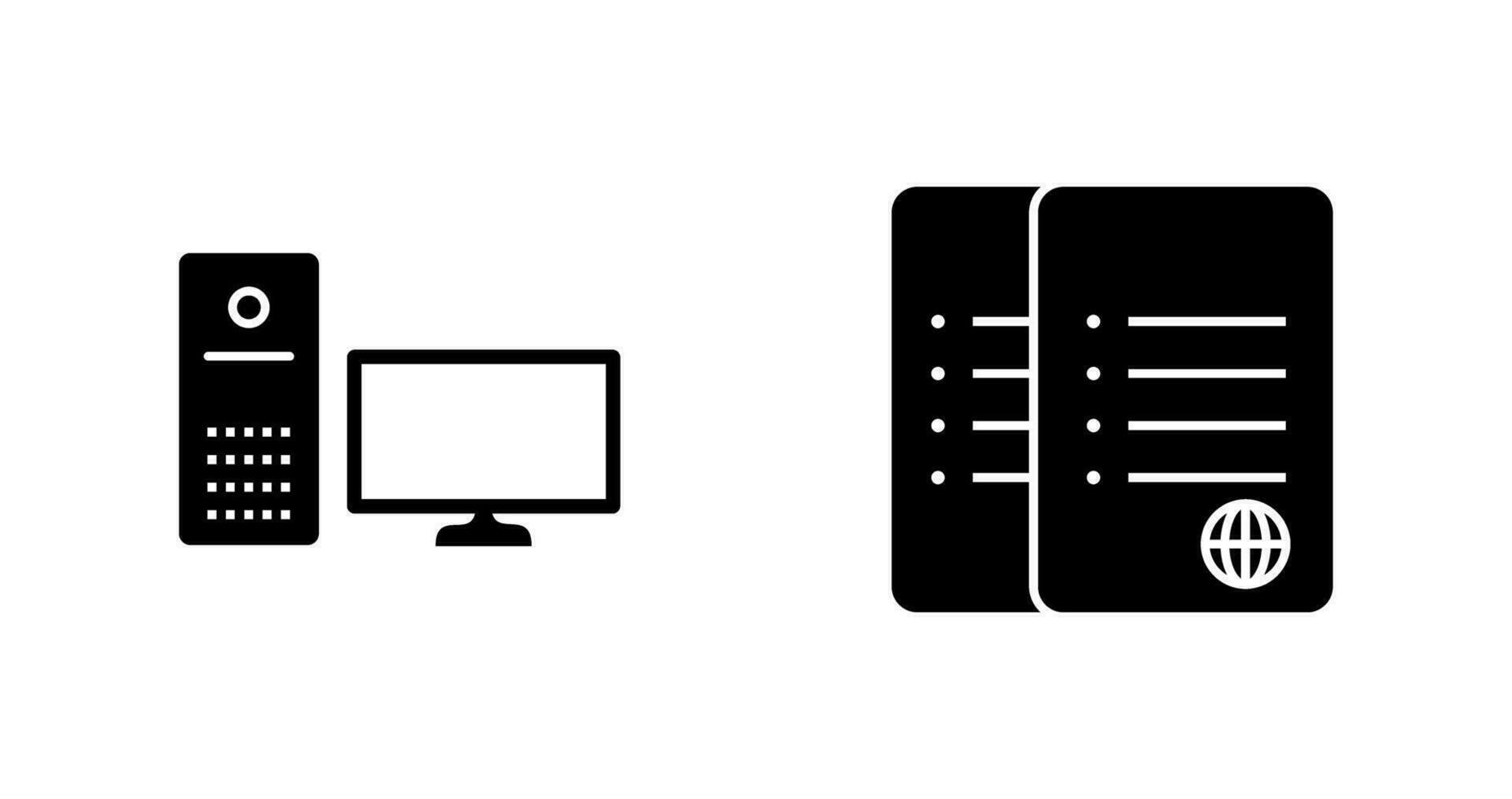 computer and corrupted data  Icon vector