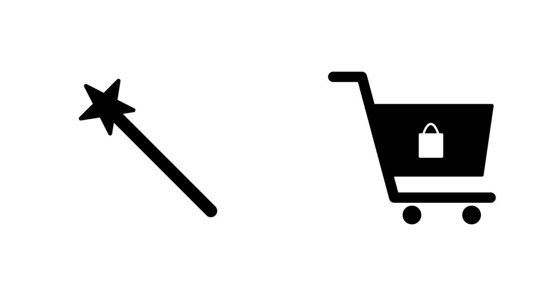 magic and shopping  Icon vector