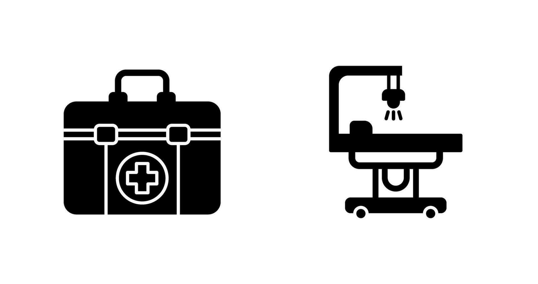 First Aid Kit and operating Room Icon vector