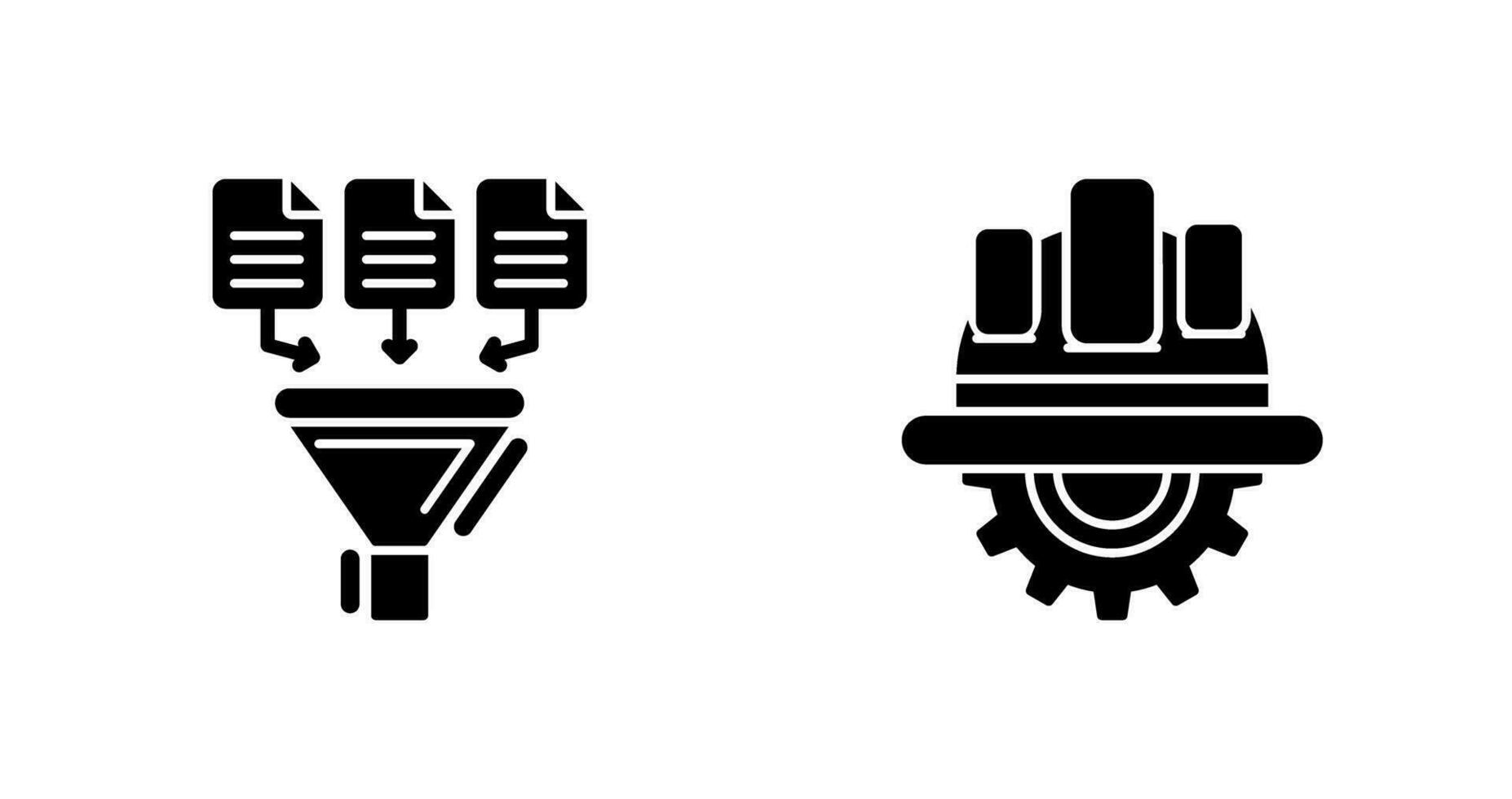 Data Collection and Engineering Icon vector