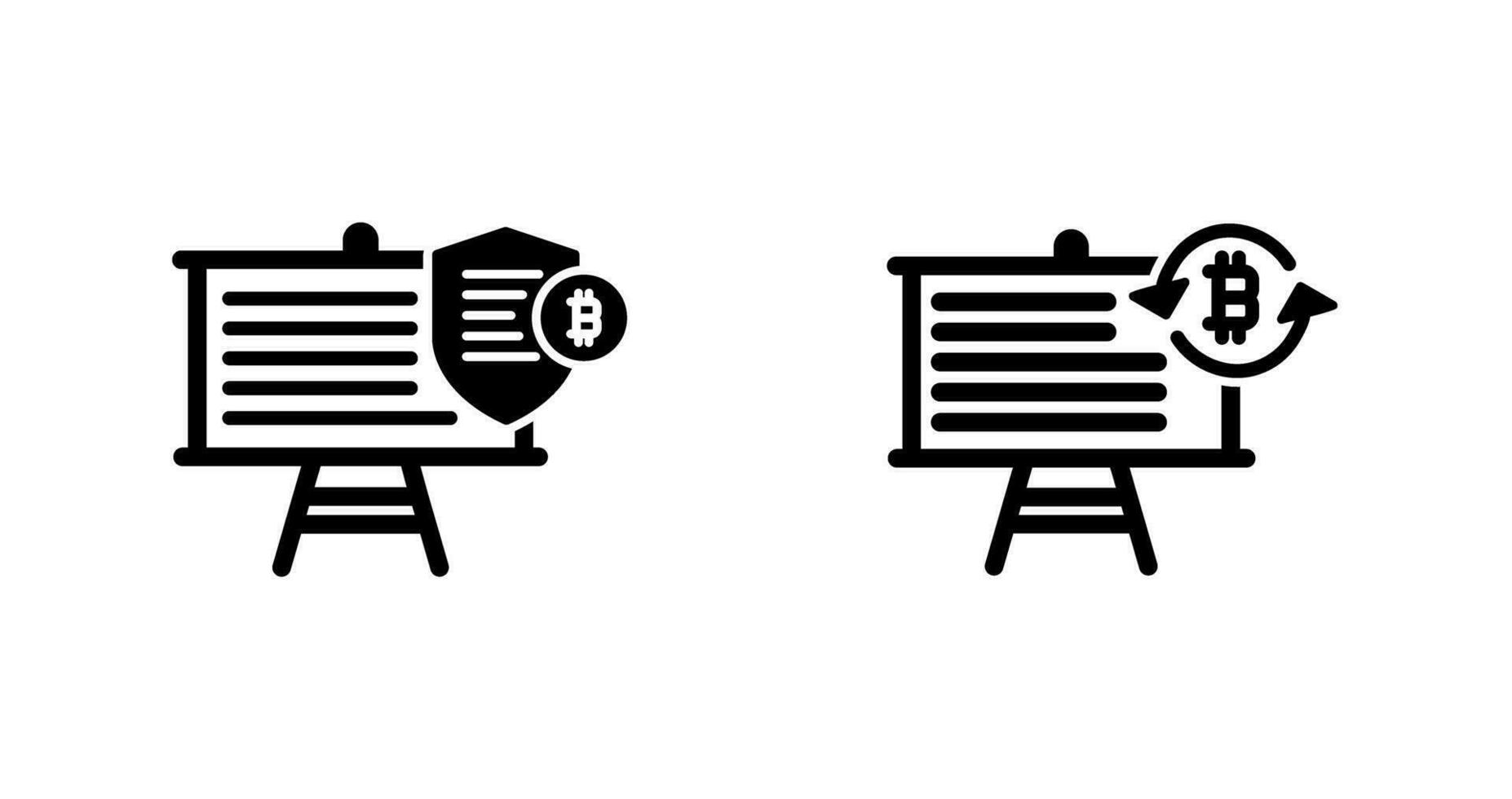 Presentation and Arrows Icon vector