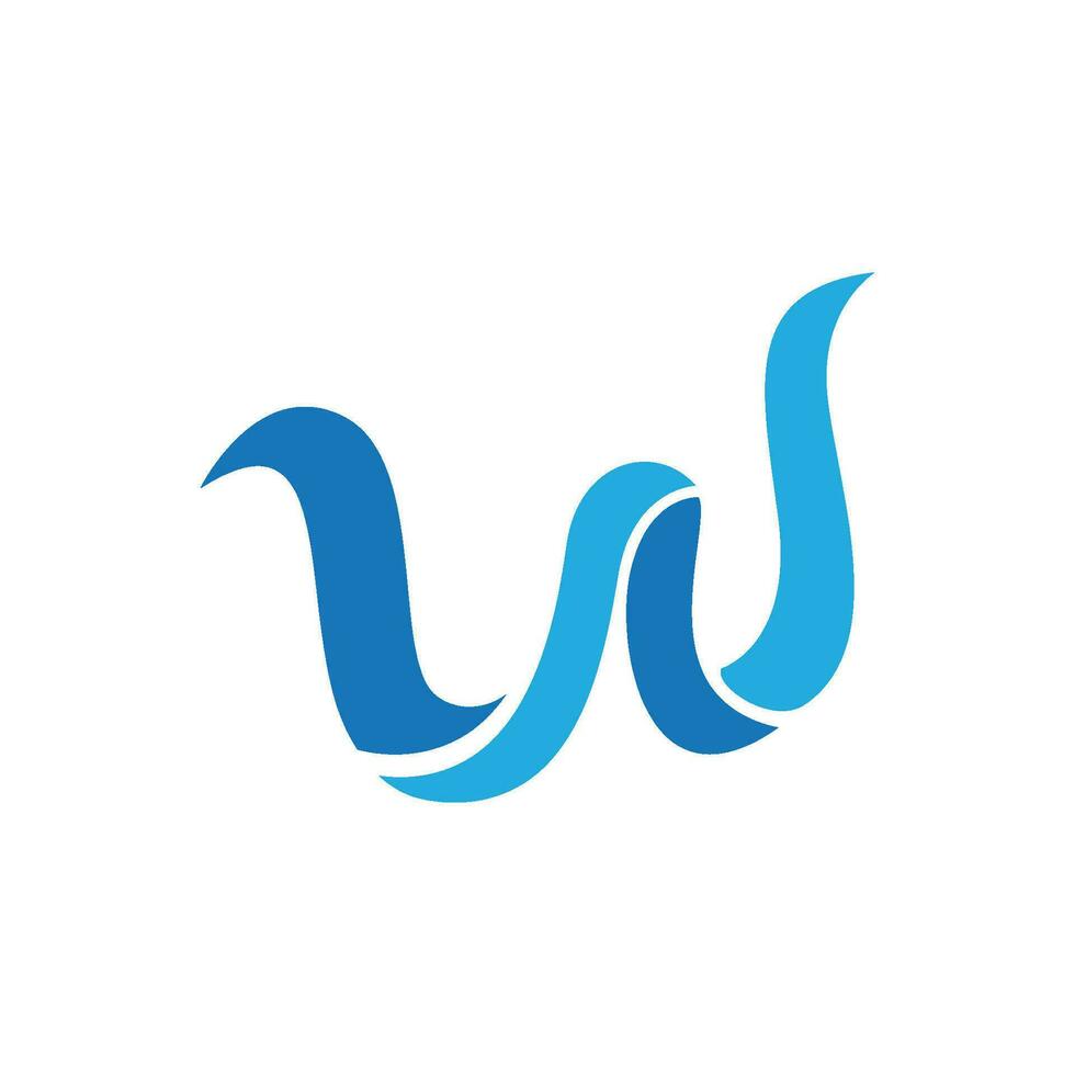 Water wave icon vector