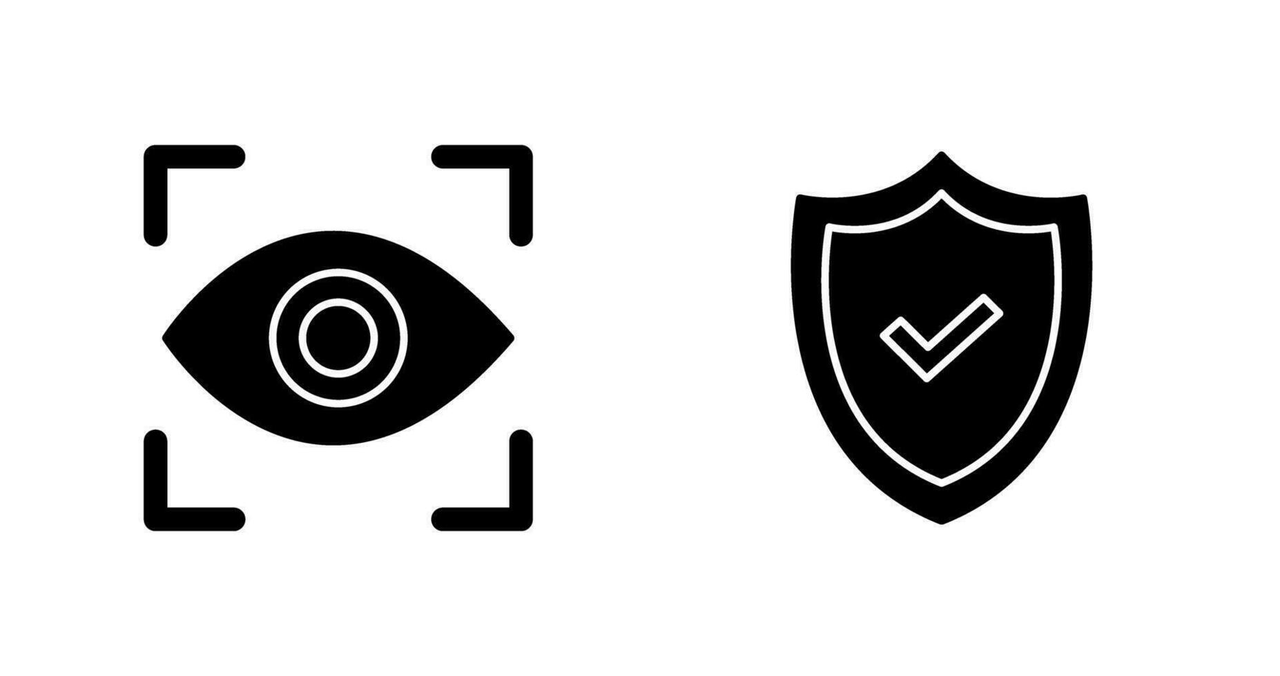 Eye Scan and security Icon vector