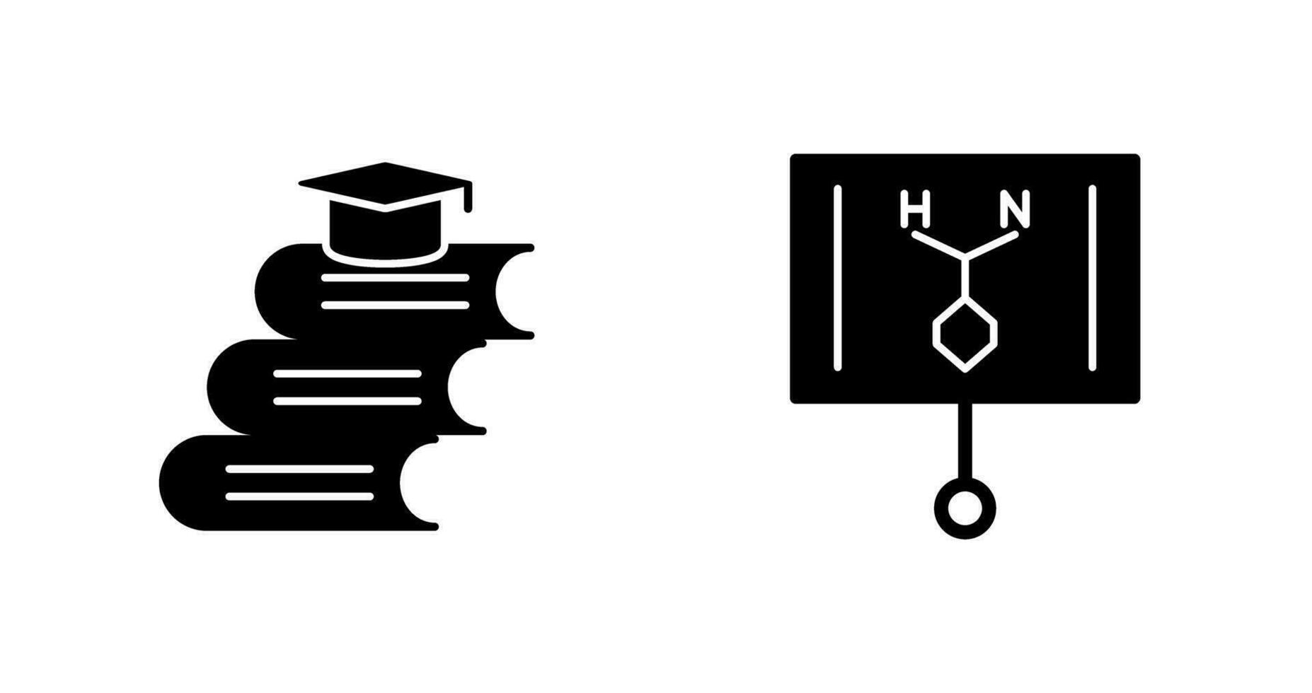 Books and Formula  Icon vector