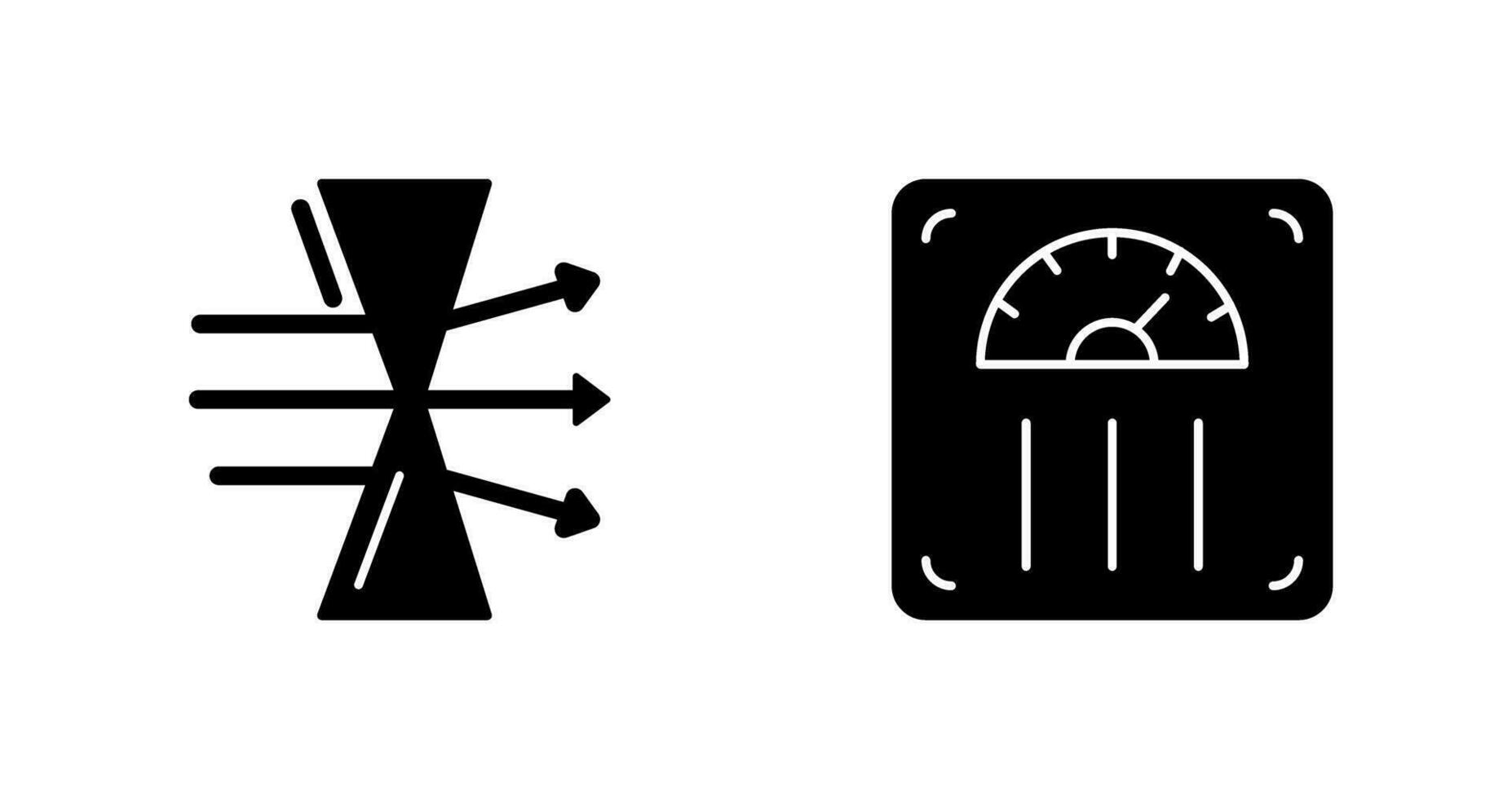 Dispersion and Weight Scale Icon vector