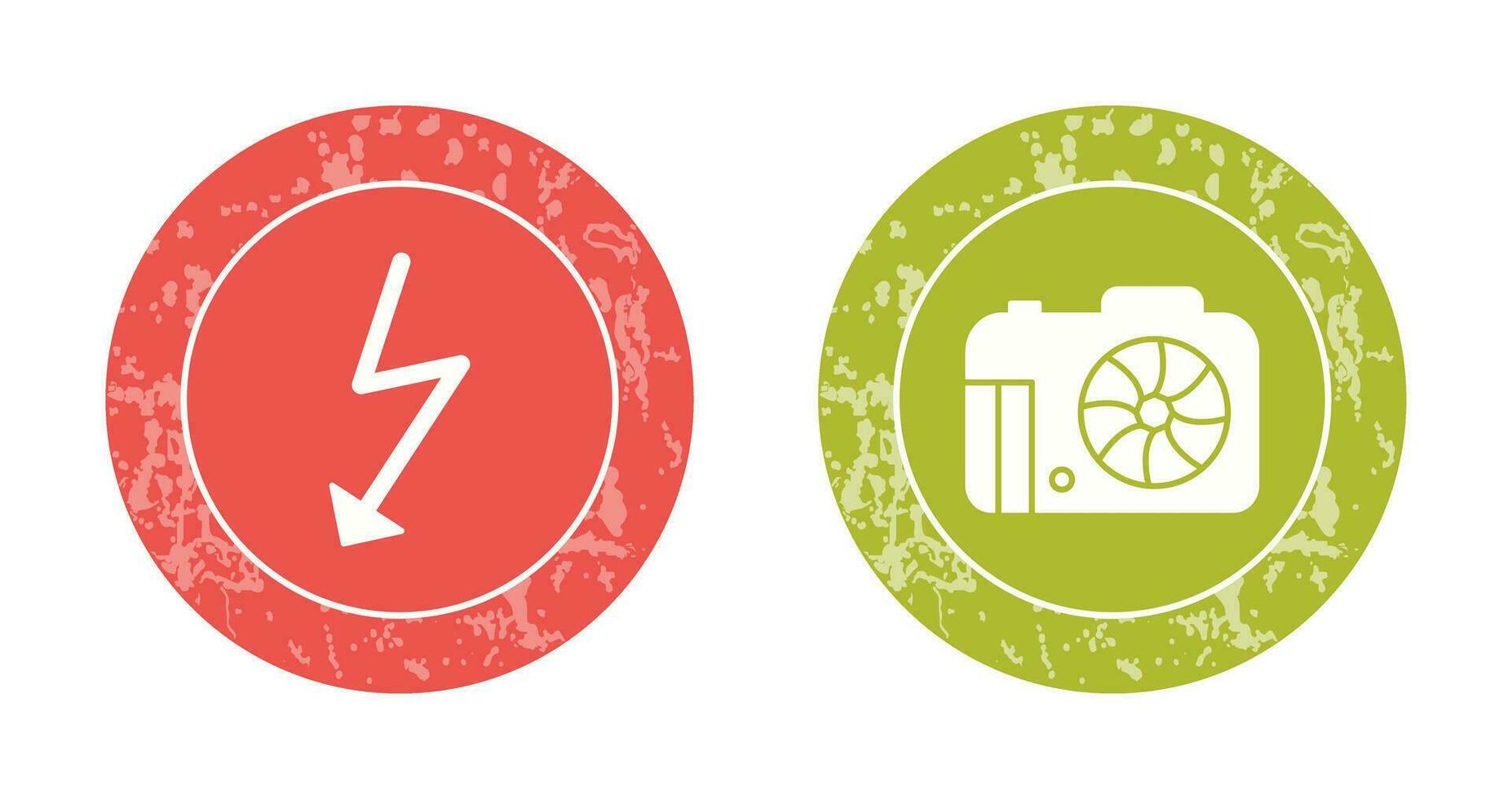 flash and camera Icon vector