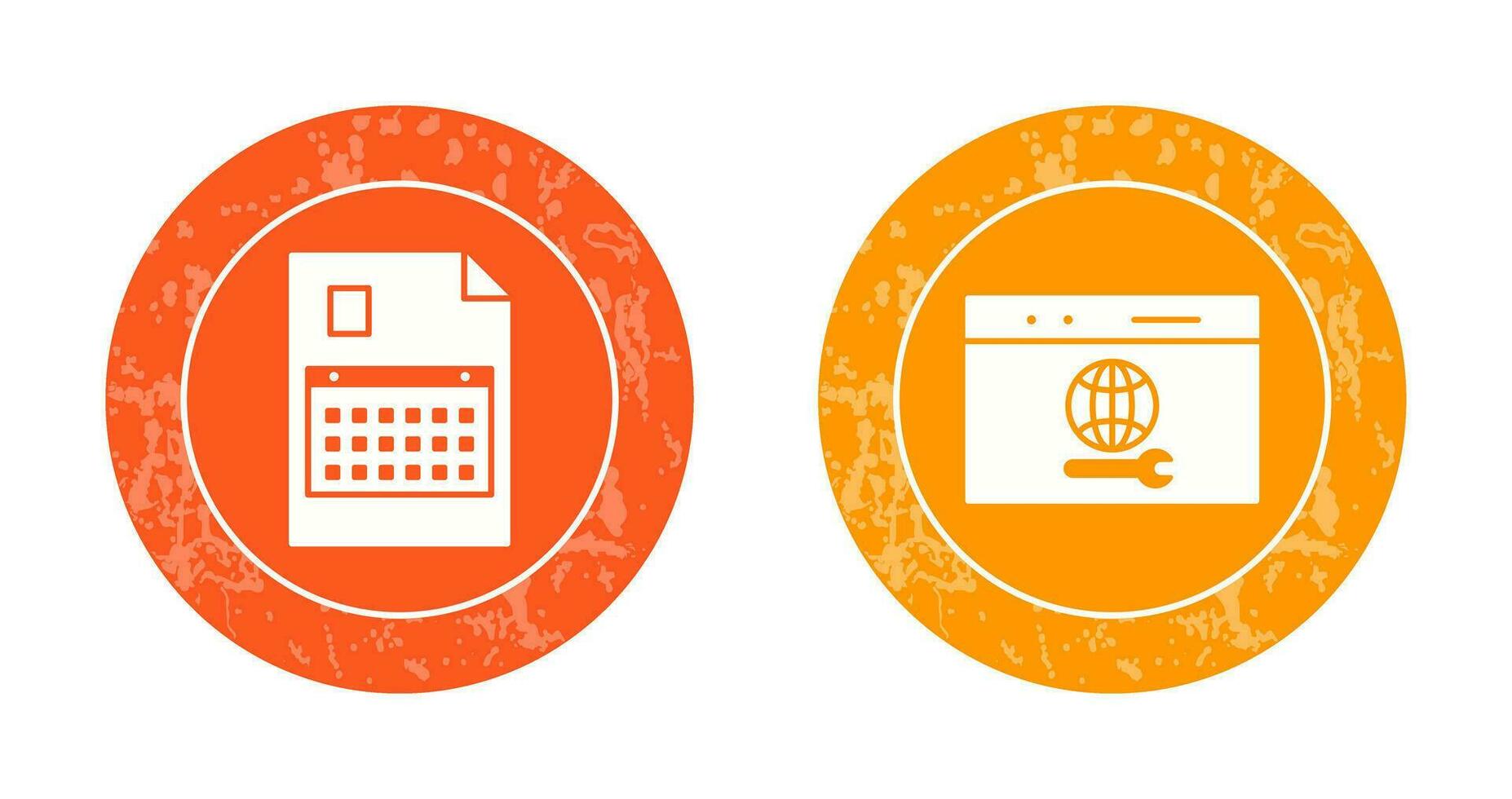 content planning and web support  Icon vector