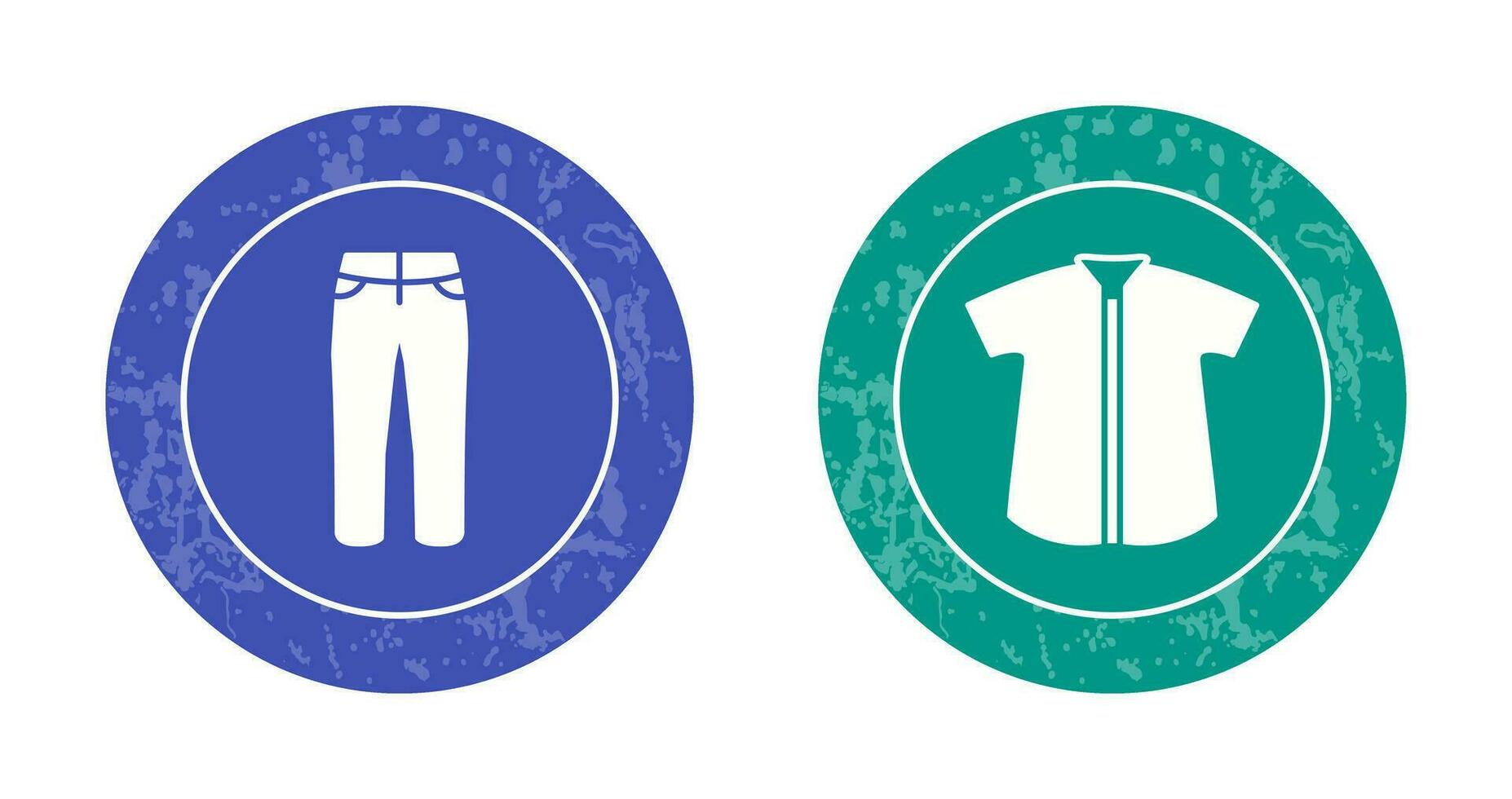 Trousers and Check Shirt Icon vector