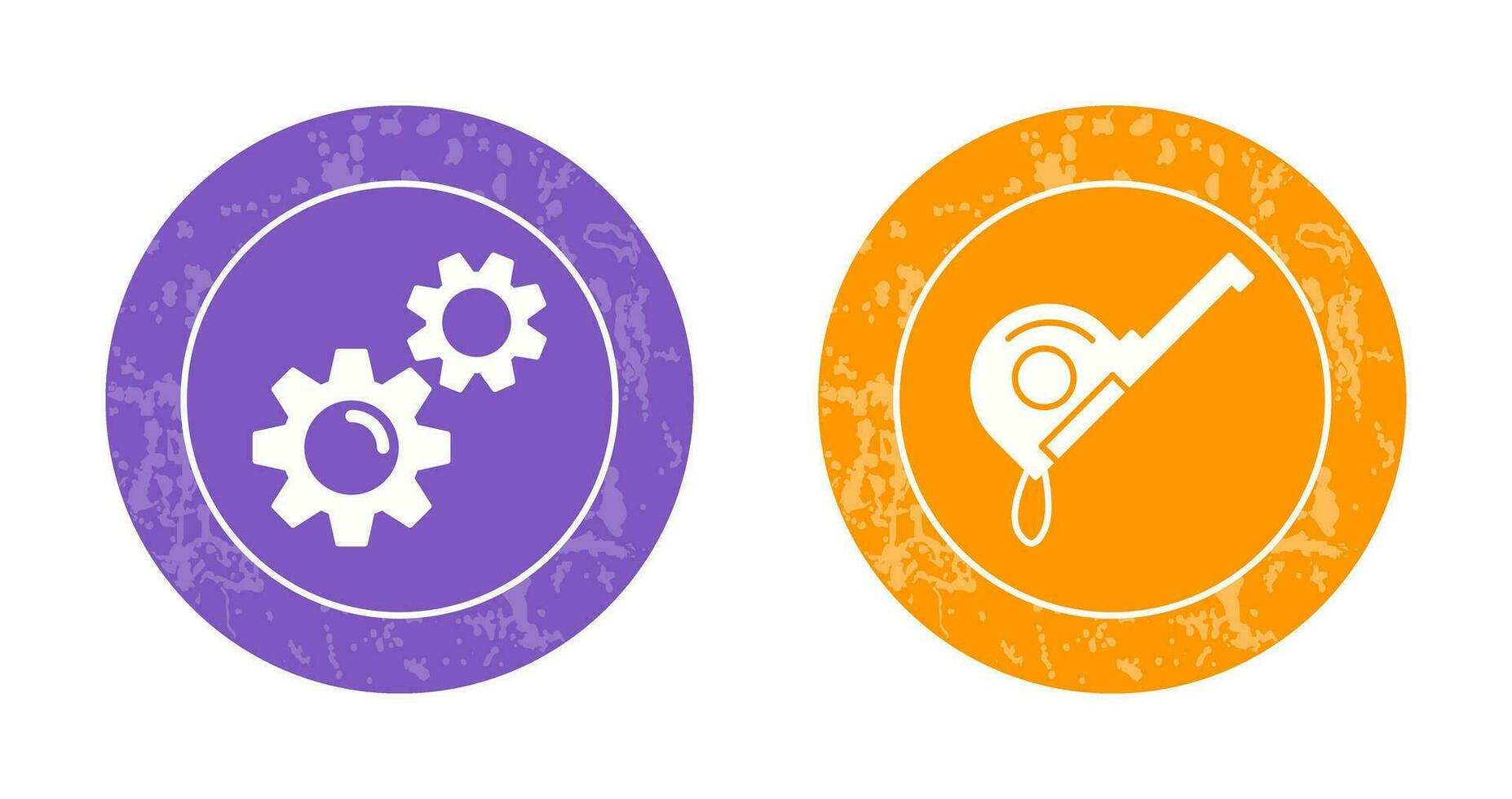 Gears and Roulette Icon vector