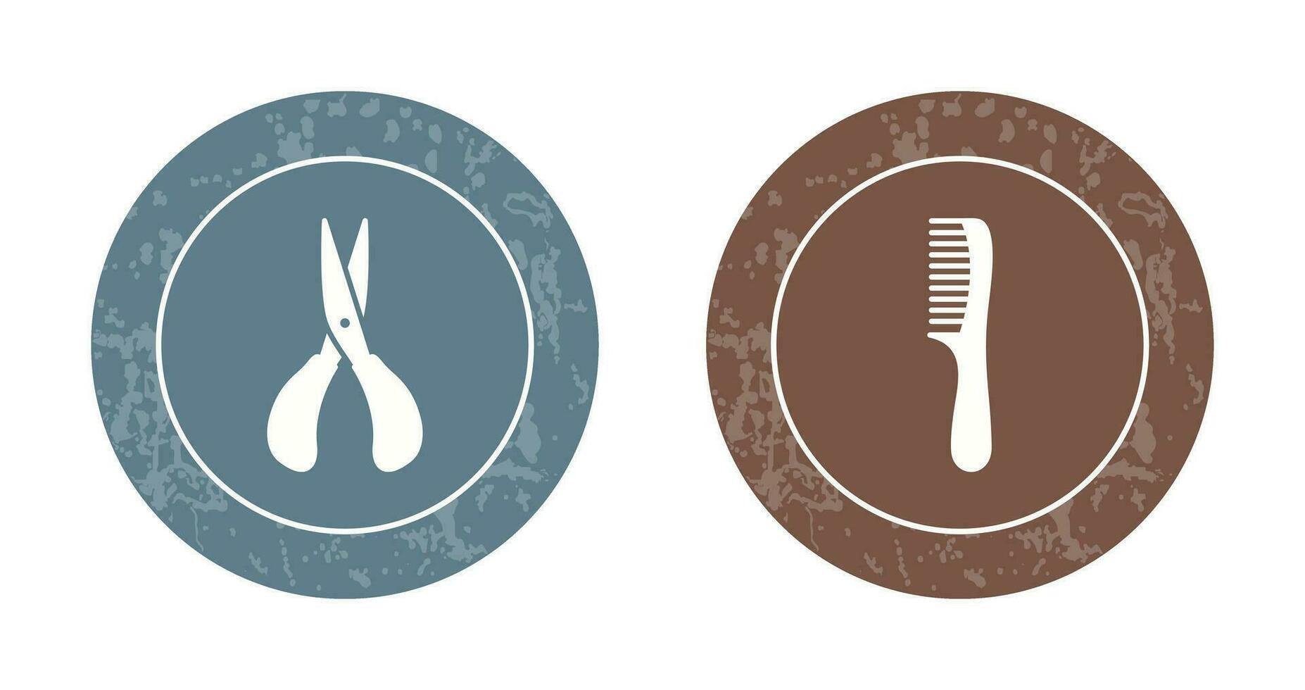 Scissor and Comb Icon vector