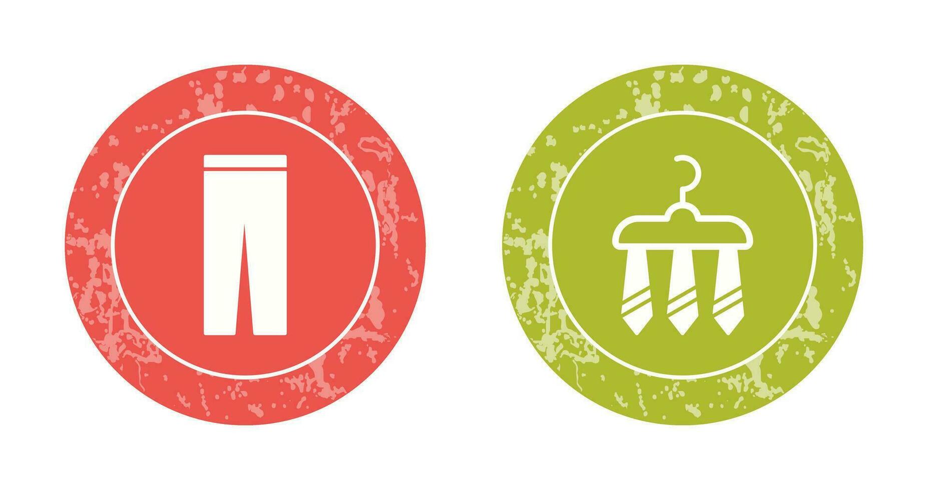 Trousers and Three Ties Icon vector