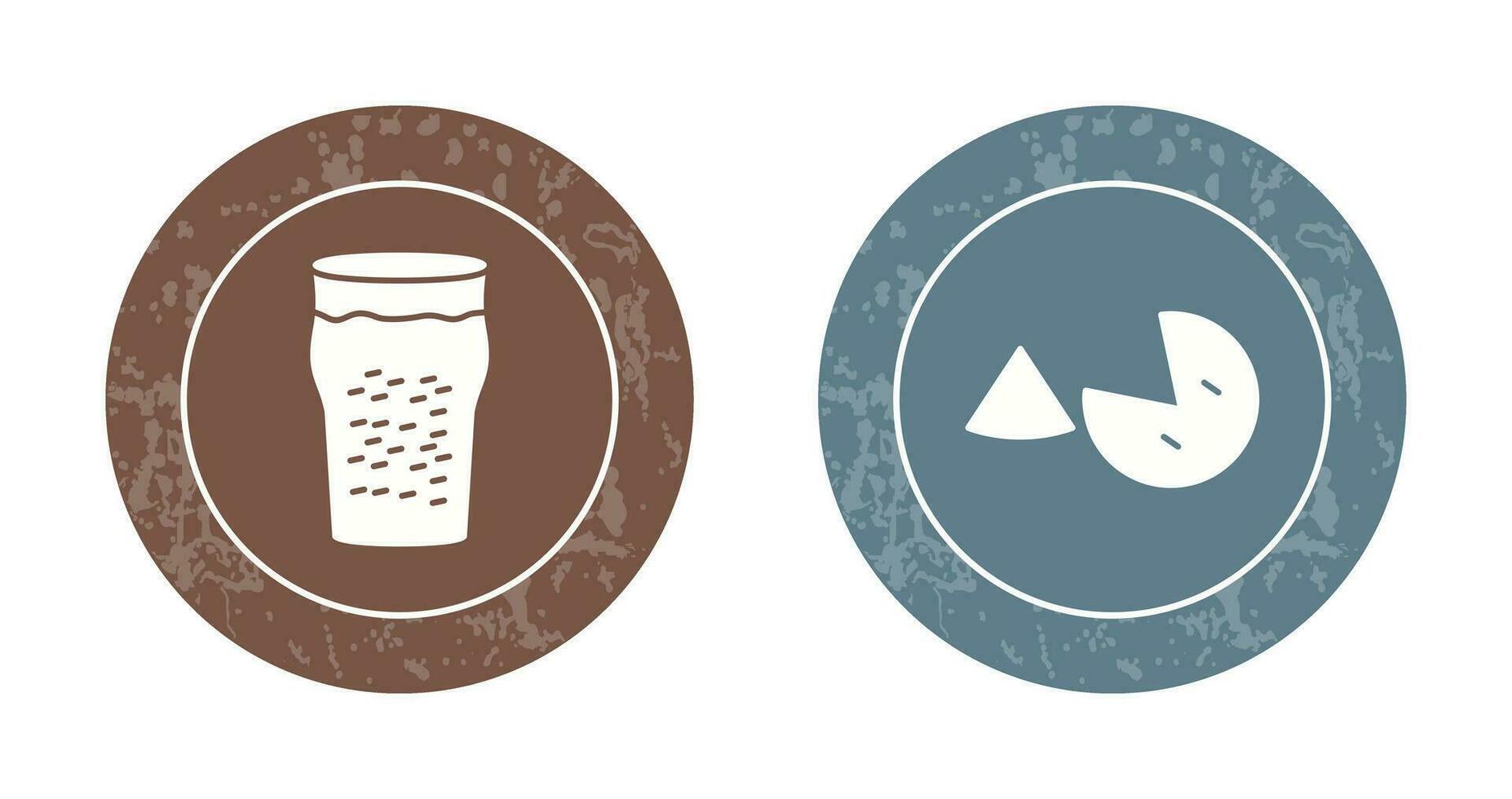 Pint of Beer and Pie Icon vector