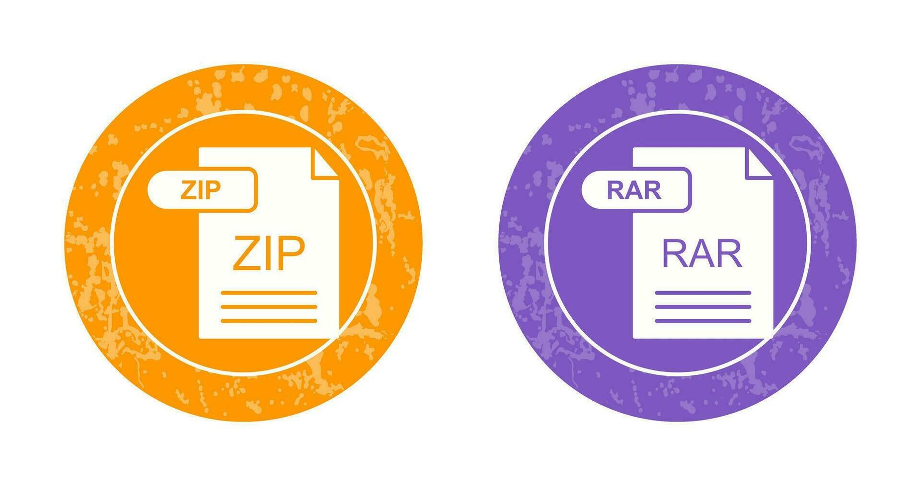 ZIP and RAR Icon vector