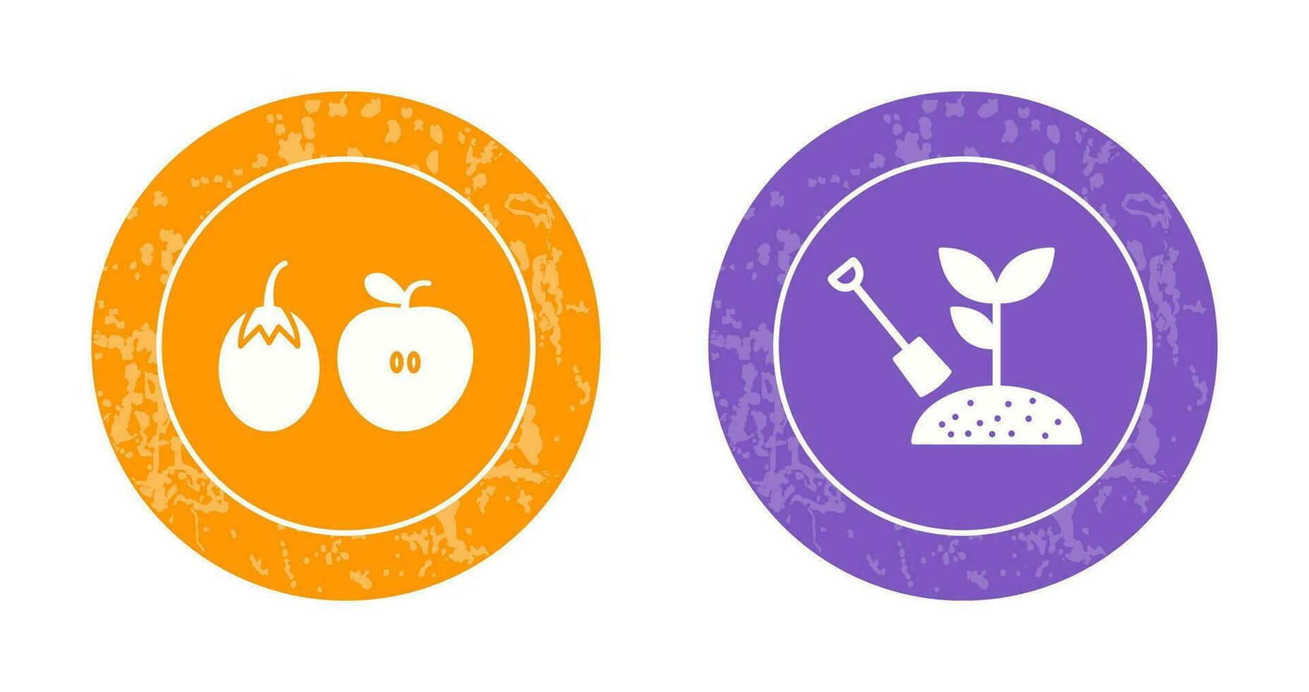 Fruits and Vegetables and Plantation Icon vector