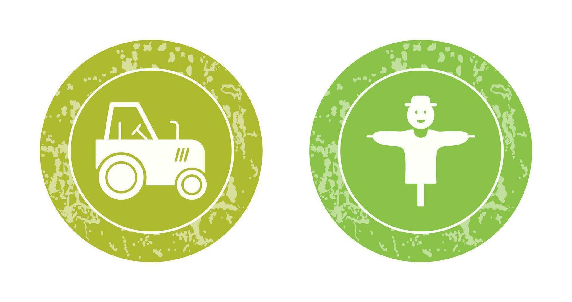 Tractor and Farming Icon vector