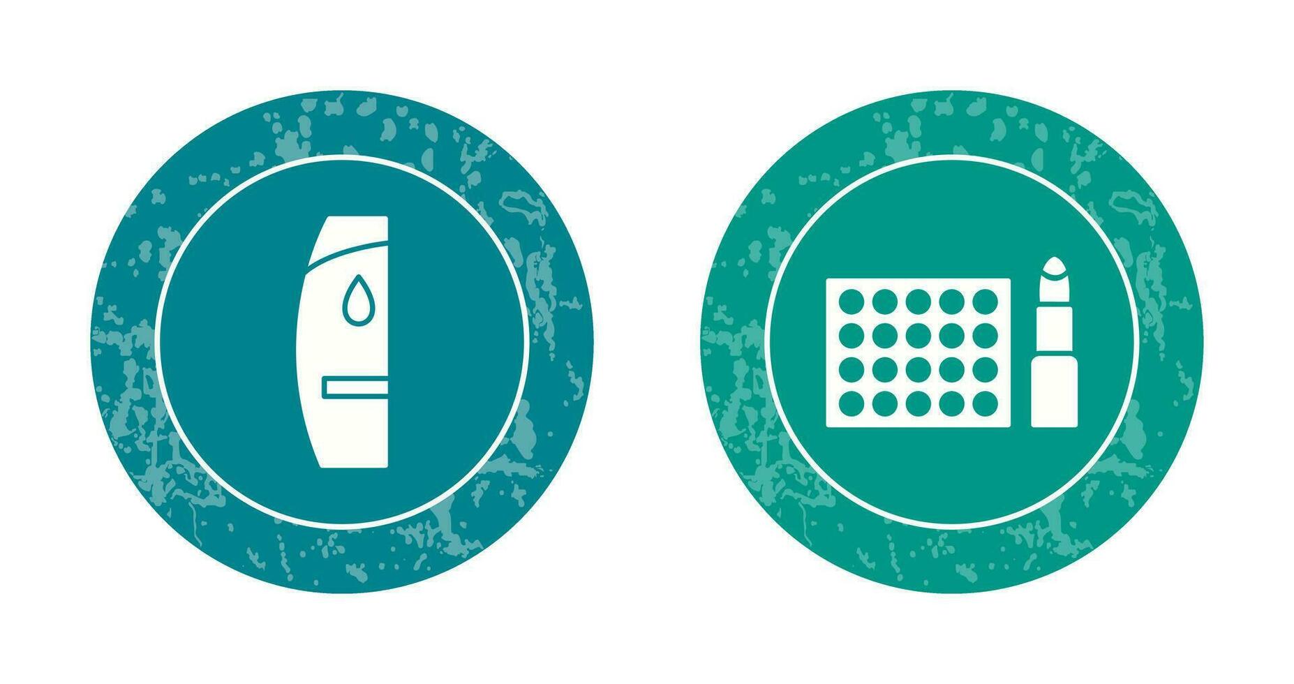 Shampoo and Makeup Icon vector