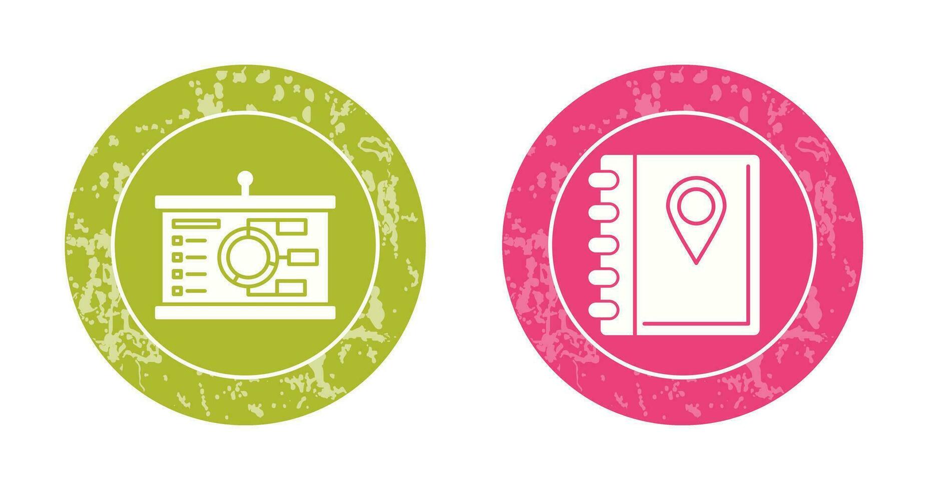 Presentation and Address Icon vector