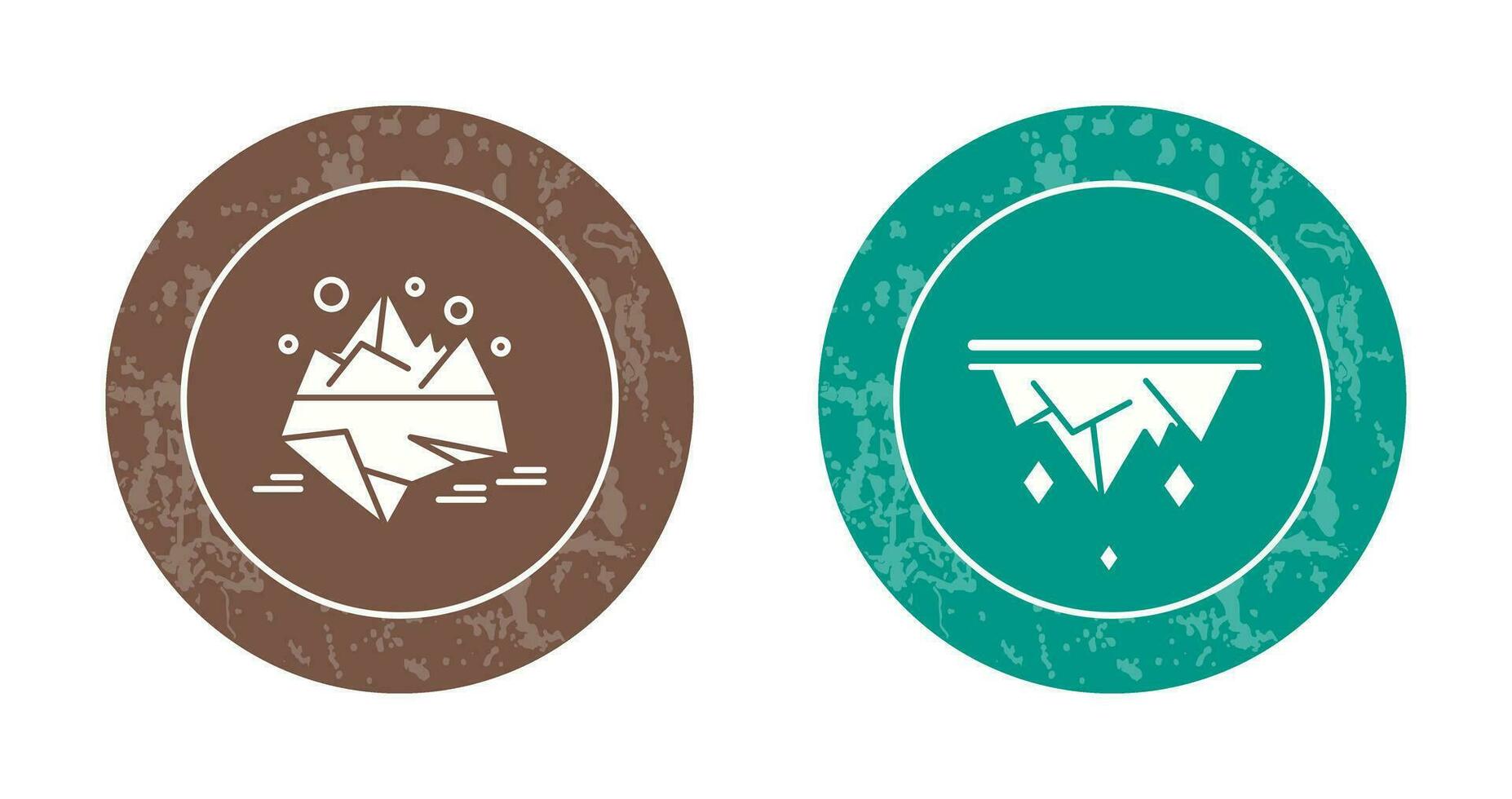 Iceberg and Icicle Icon vector