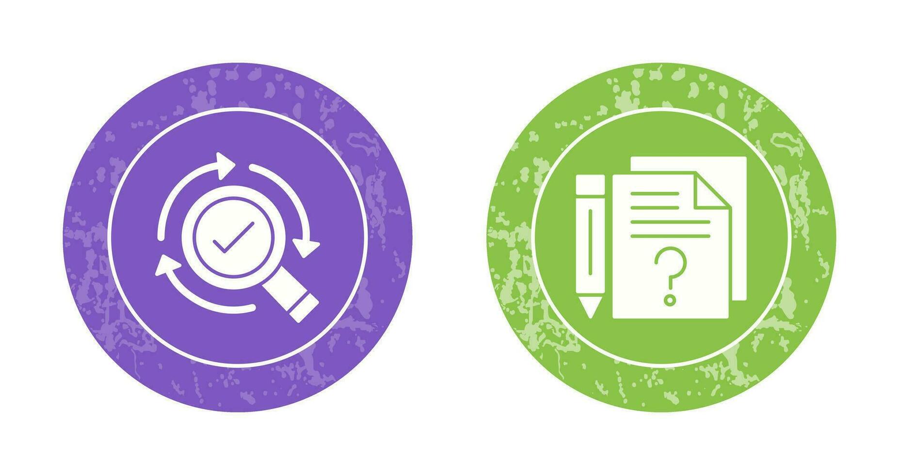 Research and Question Icon vector