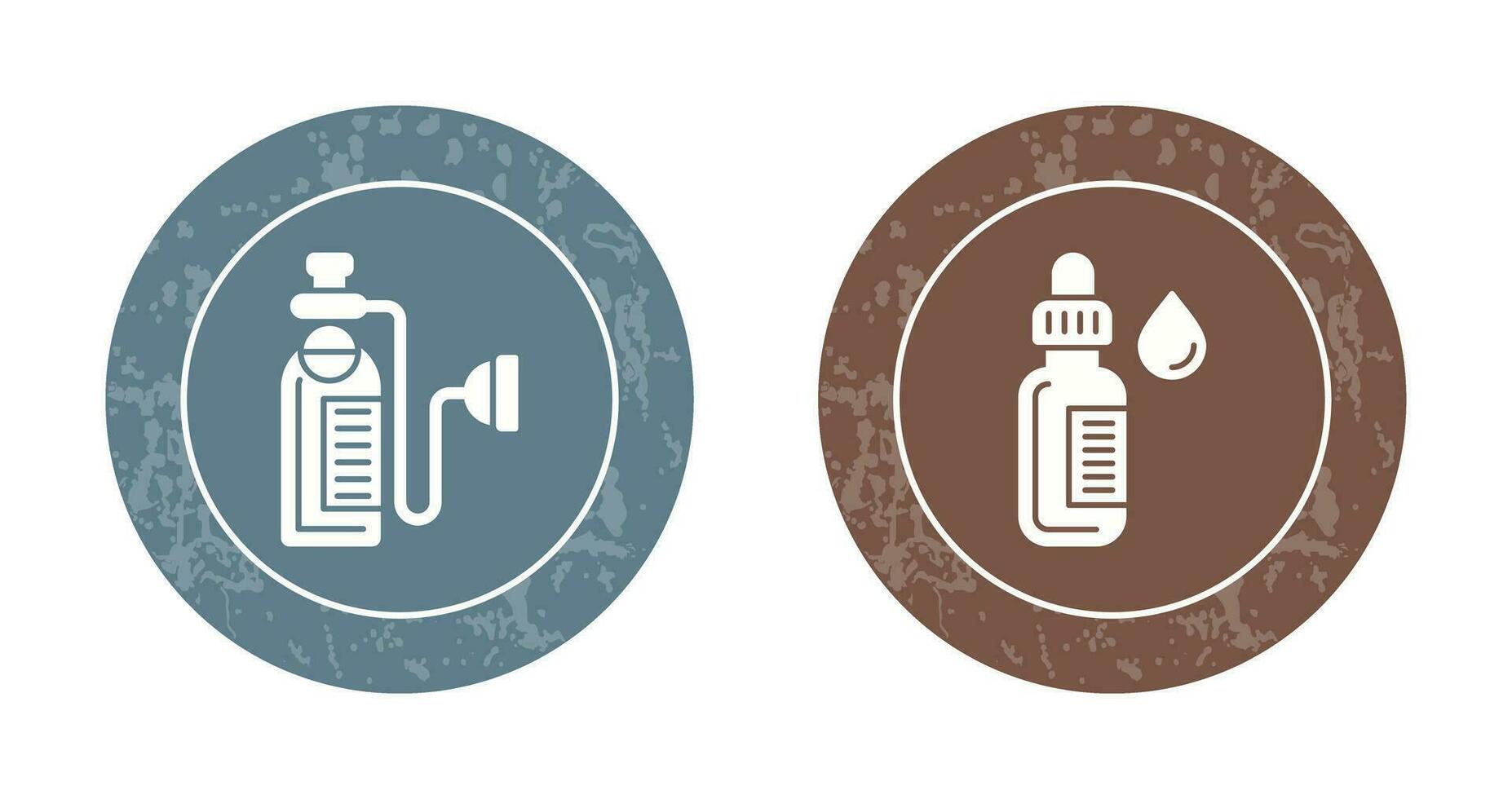 Oxygen and Dropper Icon vector