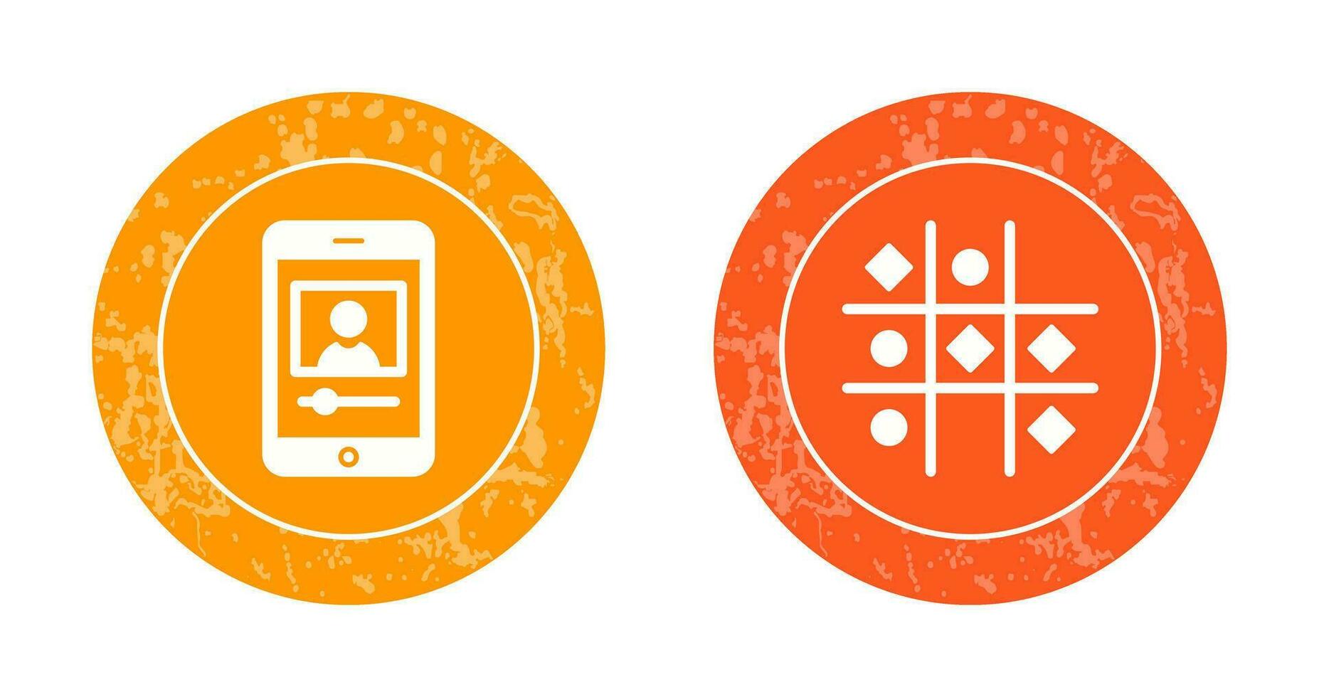log and Tic Tac Toe Icon vector