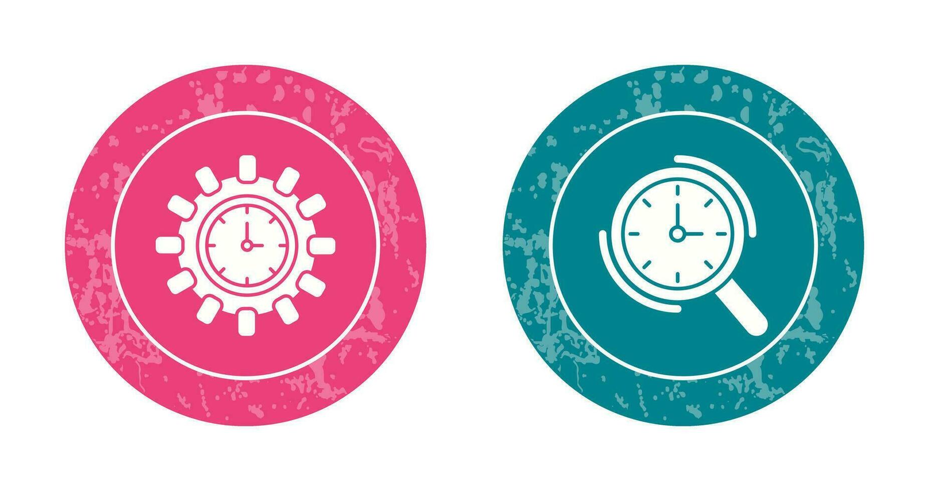 Direction and Magnifier Icon vector