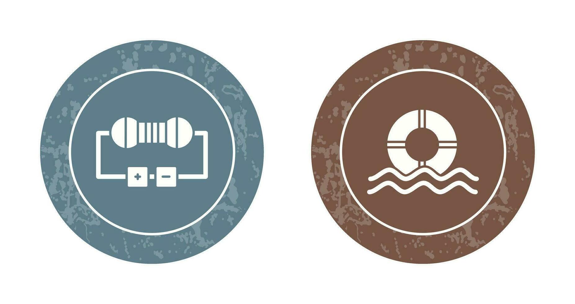 Resistor and  Float Icon vector