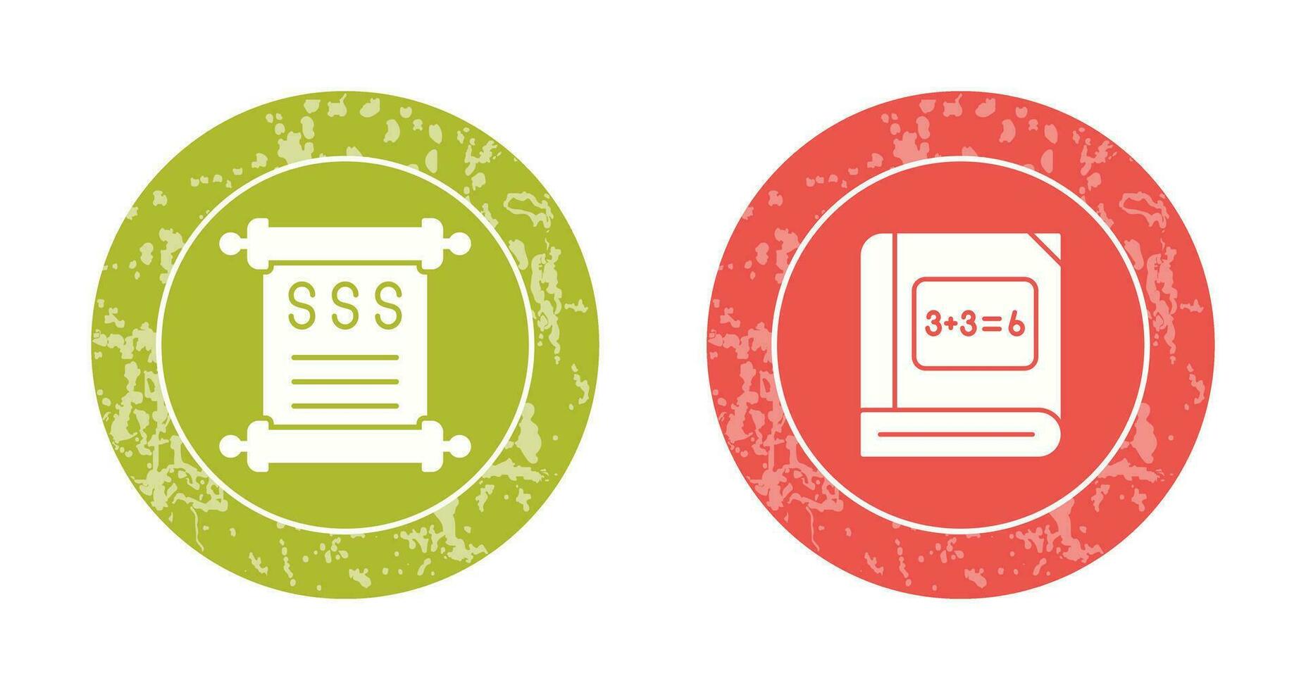 historia y matemáticas icono vector