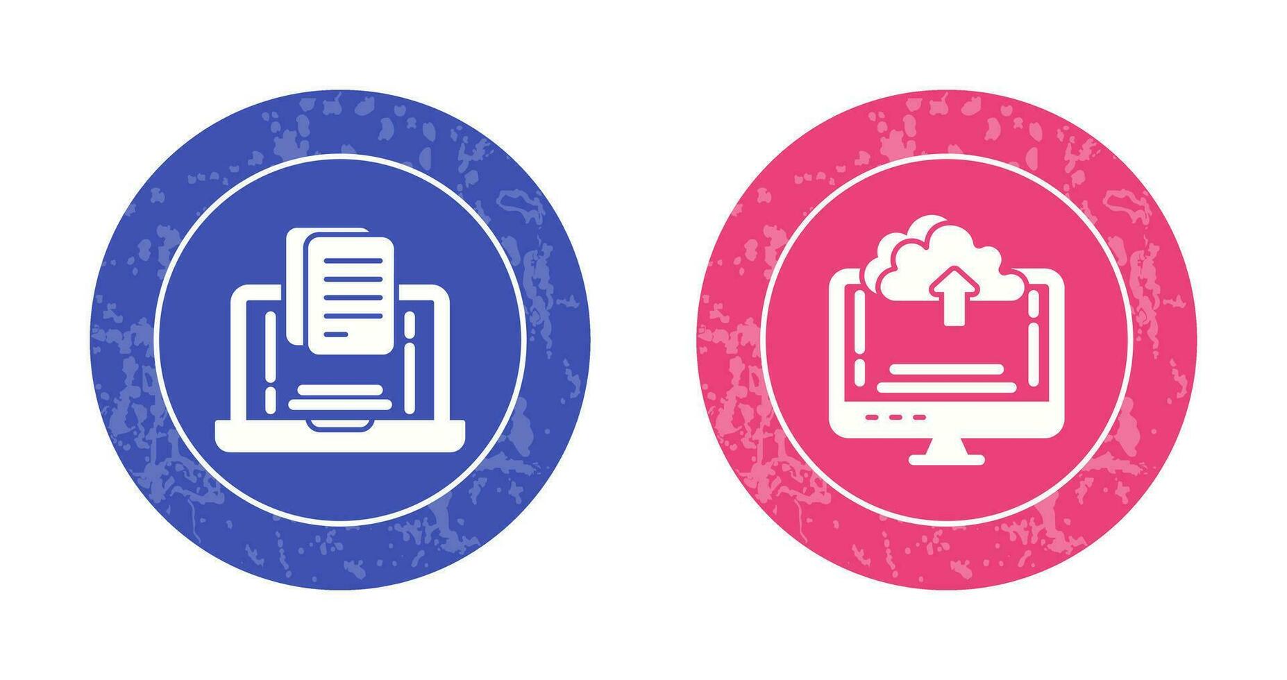 Document and Upload Icon vector